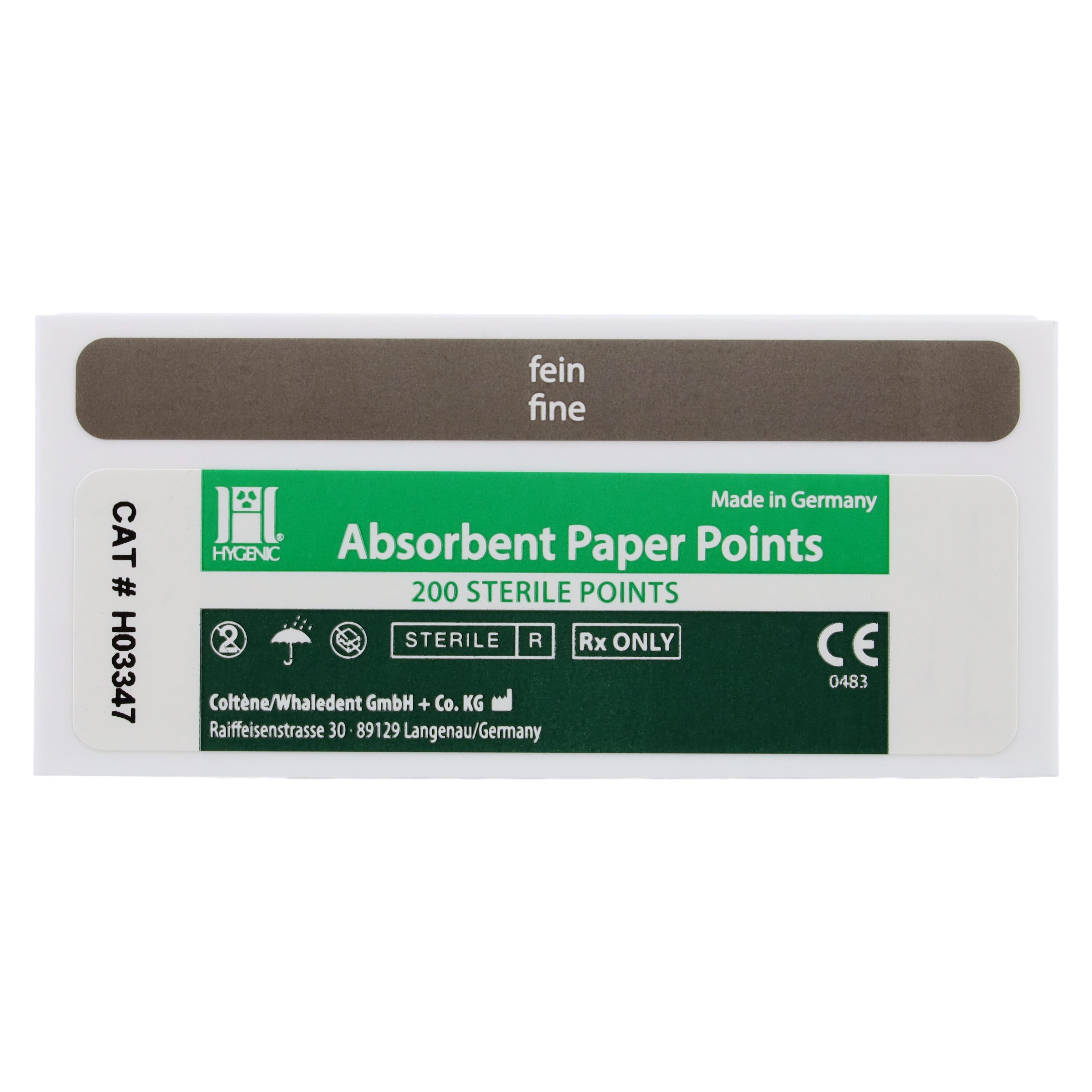 Hygenic Absorbent Paper Points, Fine, White, Bulk Package, 200/Pkg, H03347 thumbnail 5