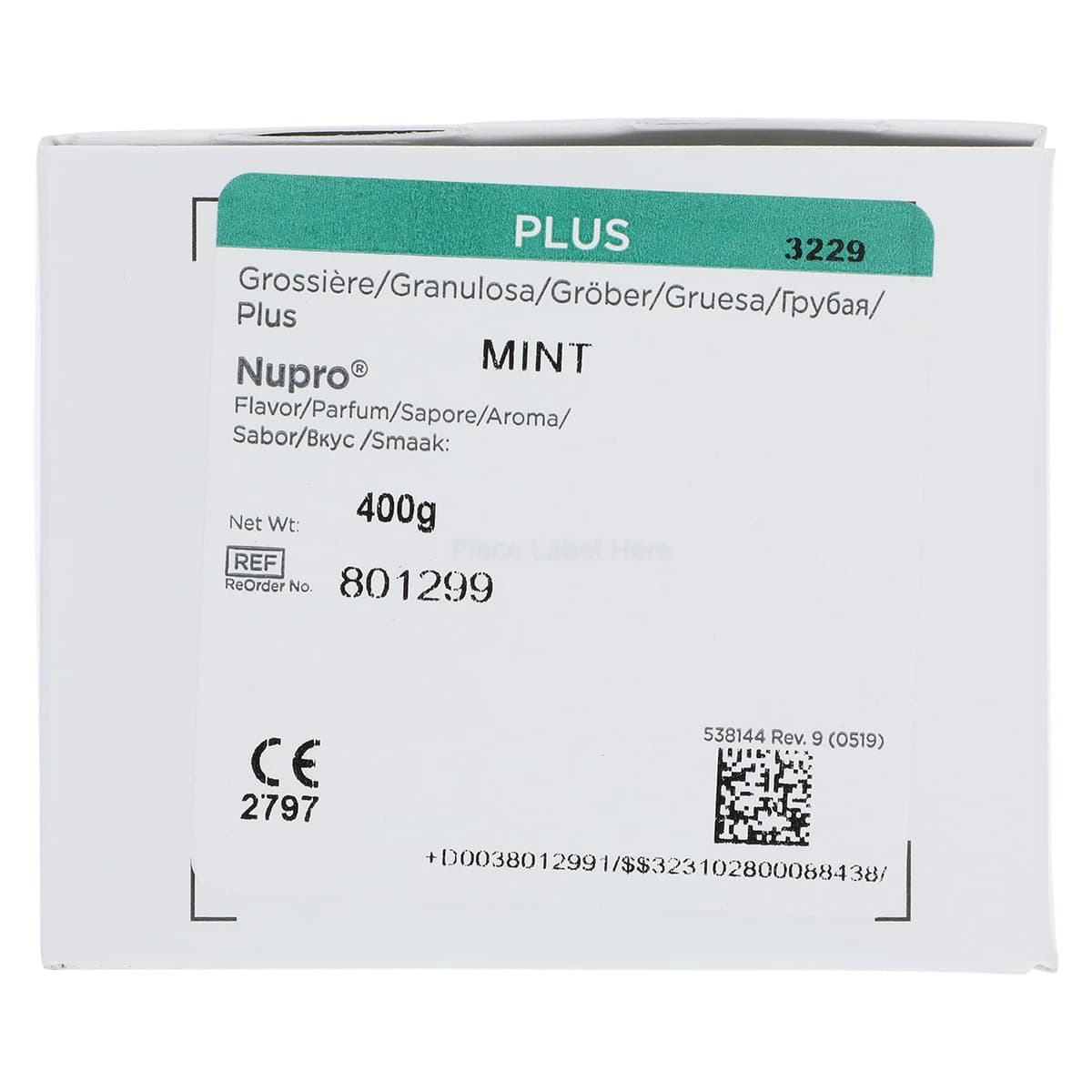Nupro Prophy Paste Plus, Mint, Coarse Grit, with Fluoride, Unit Dose Cups, 200/Box, 801299 thumbnail 4