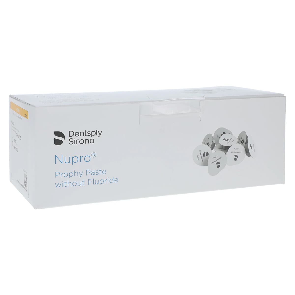Nupro Prophy Paste, Fine Grit, Orange, Fluoride-Free, Unit Dose Cups, 200/Box, 801235 - Nupro Prophy Paste Fine Orange w/out Fl. (200) - Image 1