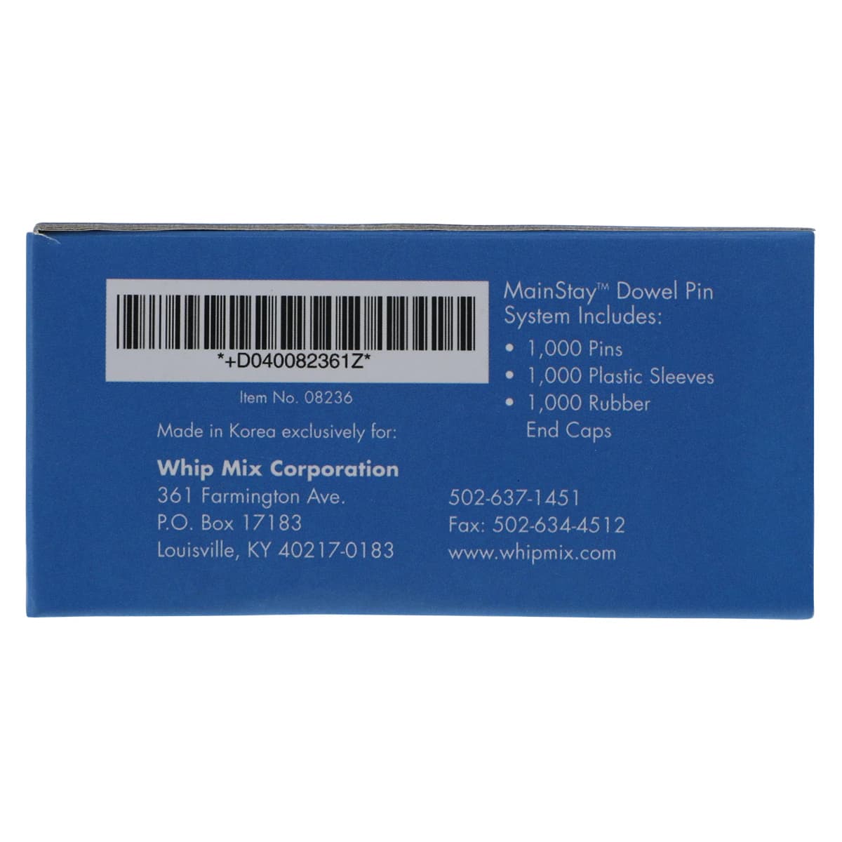 MainStay™ Dowel Pin System, Single Pin Design, 1000/Pkg, 08236 thumbnail 5