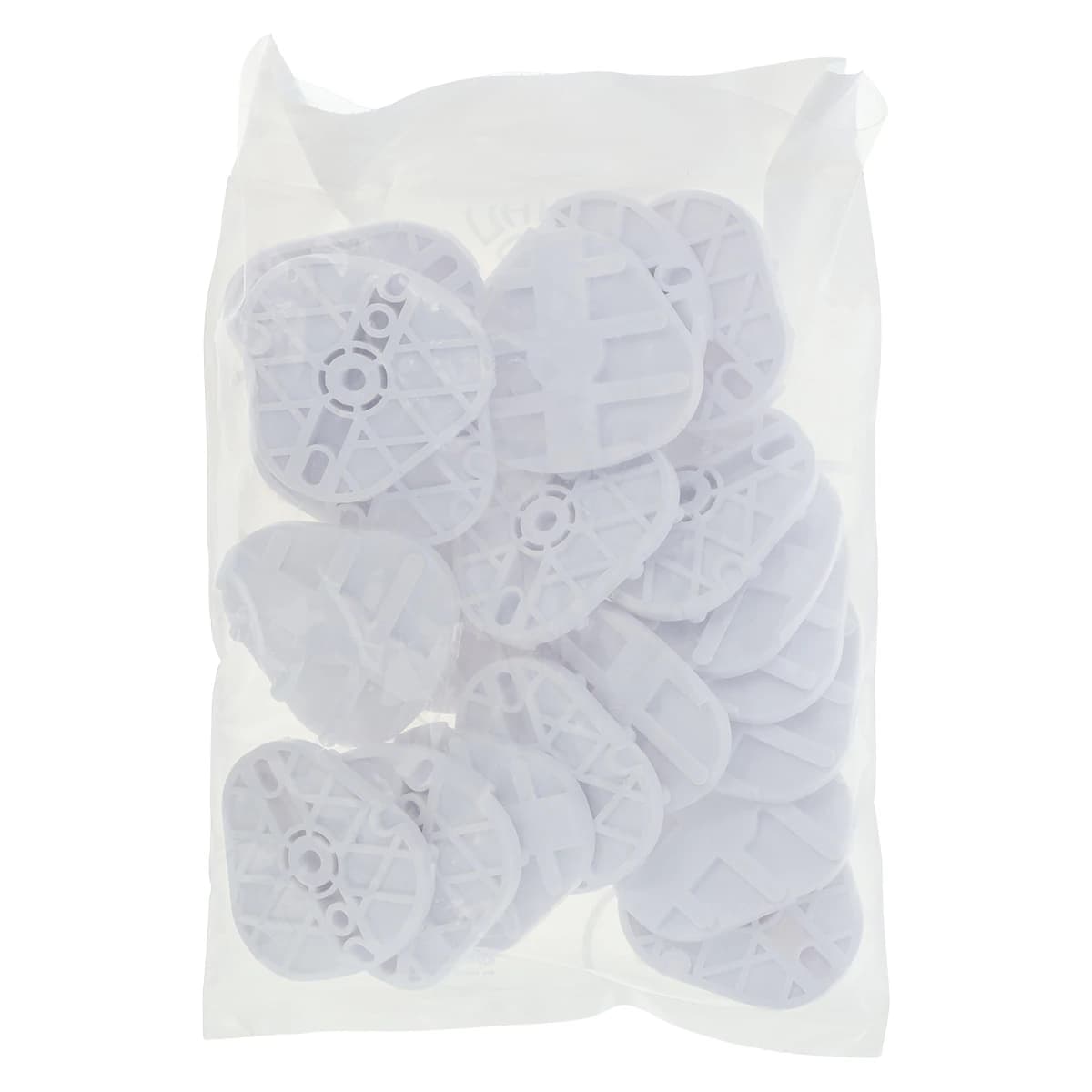 Whip Mix Plastic Mounting Plates, White, 20/Pkg, 8580B - Mounting Plates Plastic #8580B20 20/Pkg - Image 1