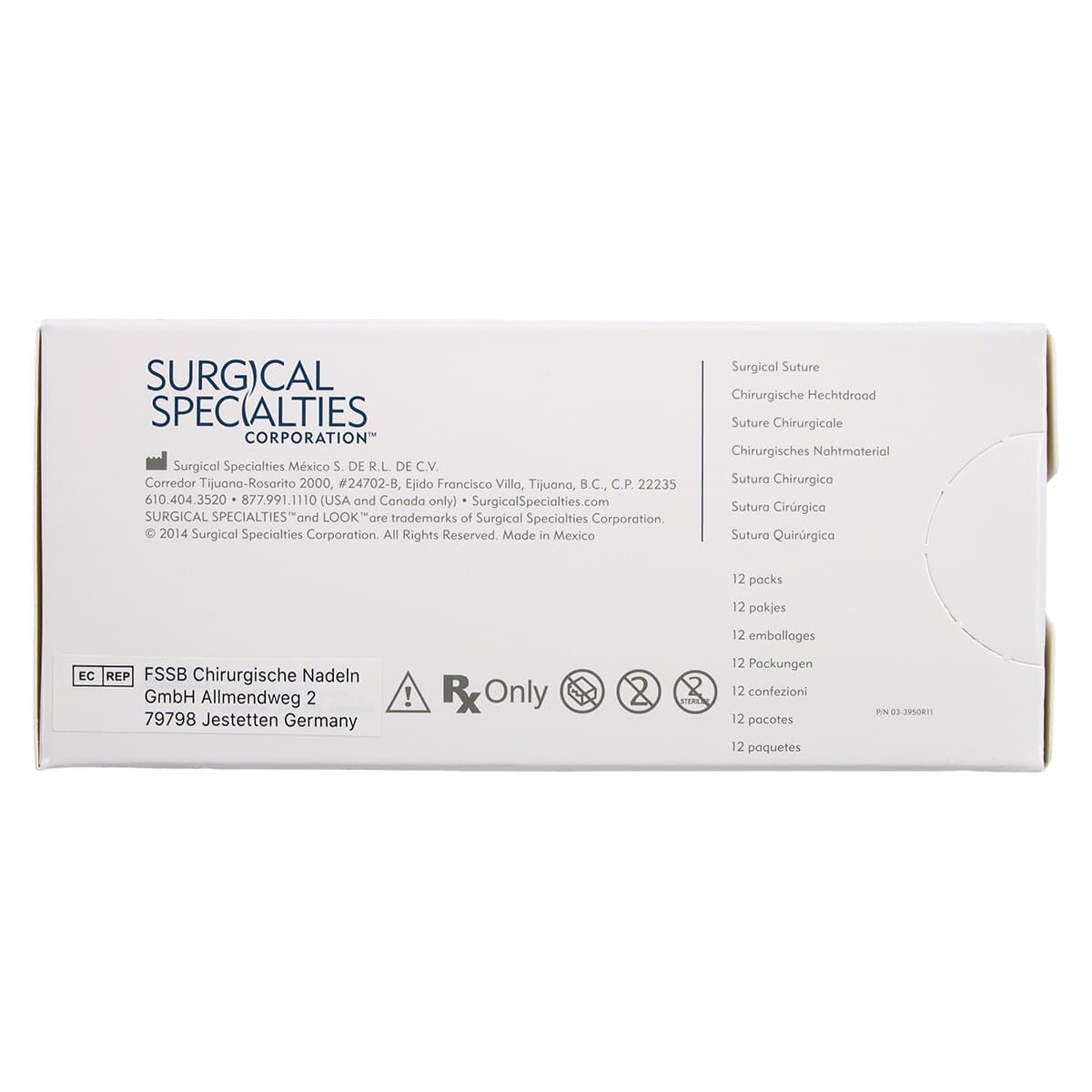 Look Chromic Gut Absorbable Suture, 4-0, 18", C-6 Reverse Cutting 3/8 Circle Needle, 12/Box, 558B thumbnail 4