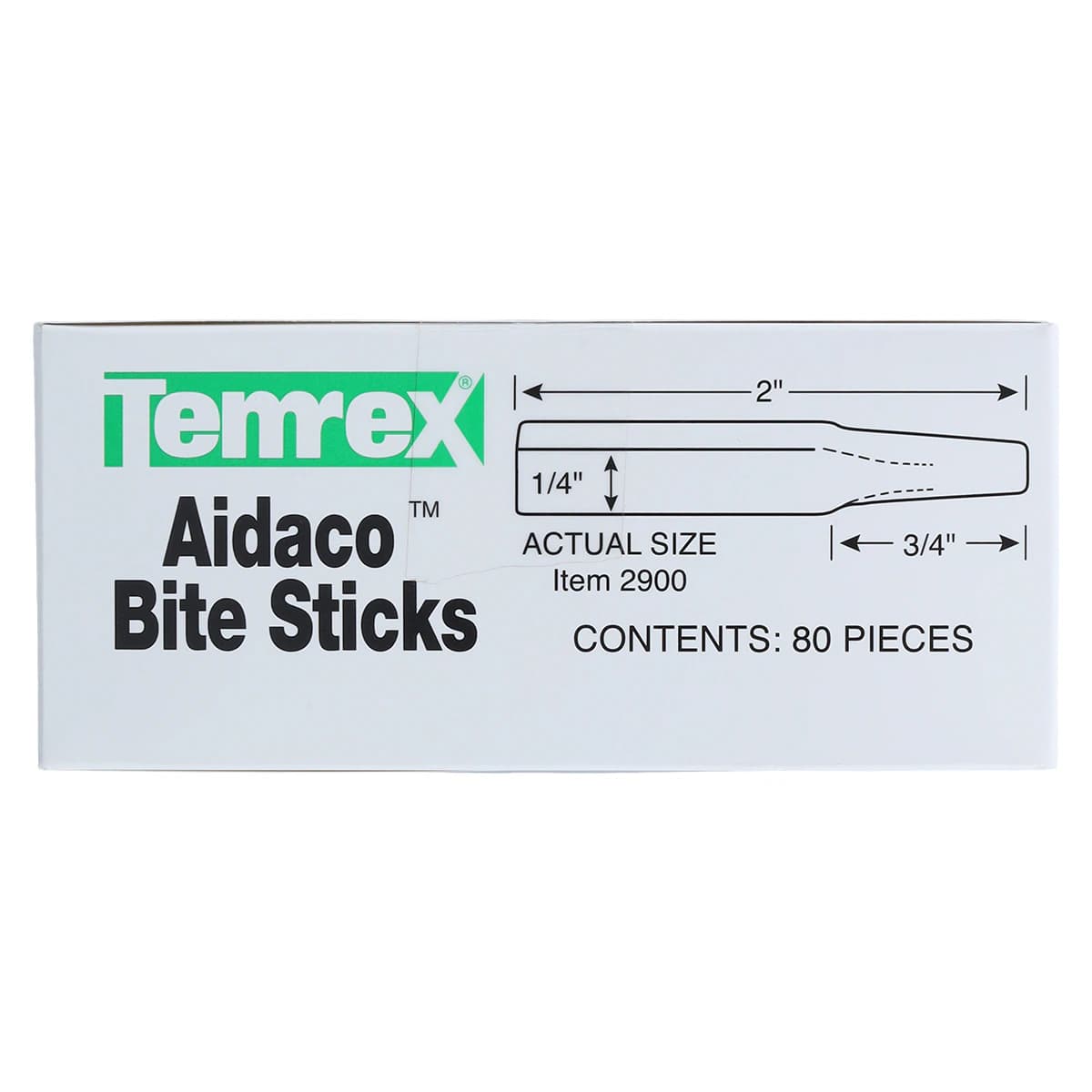 Aidaco Wooden Bite Sticks, 1/4" x 2", Dual-End (Square/Tapered), Pine, 80/Pk, 2900 thumbnail 5