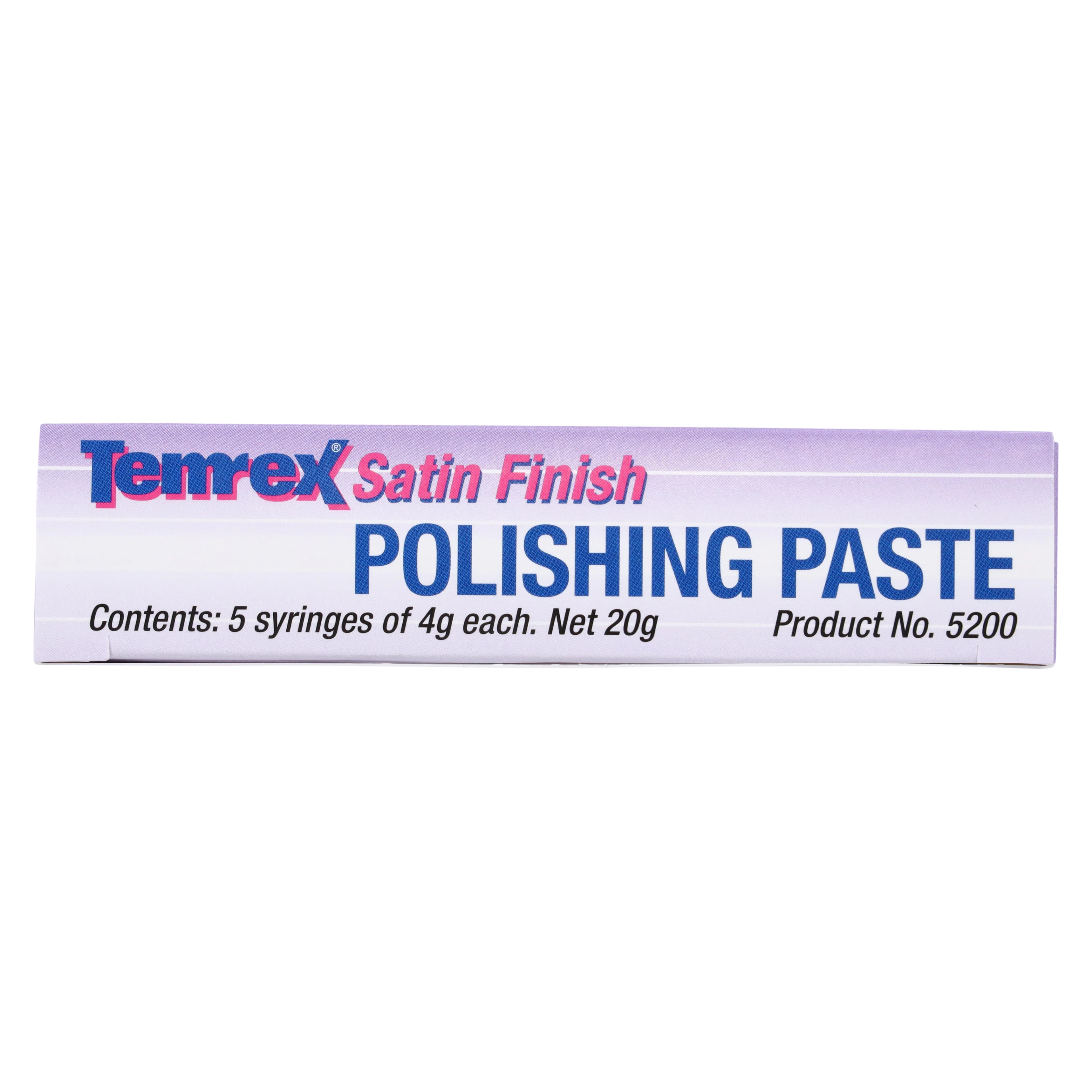 Temrex Satin Finish Polishing Paste, 4 g Syringe, 5/Pk, 5200 thumbnail 5