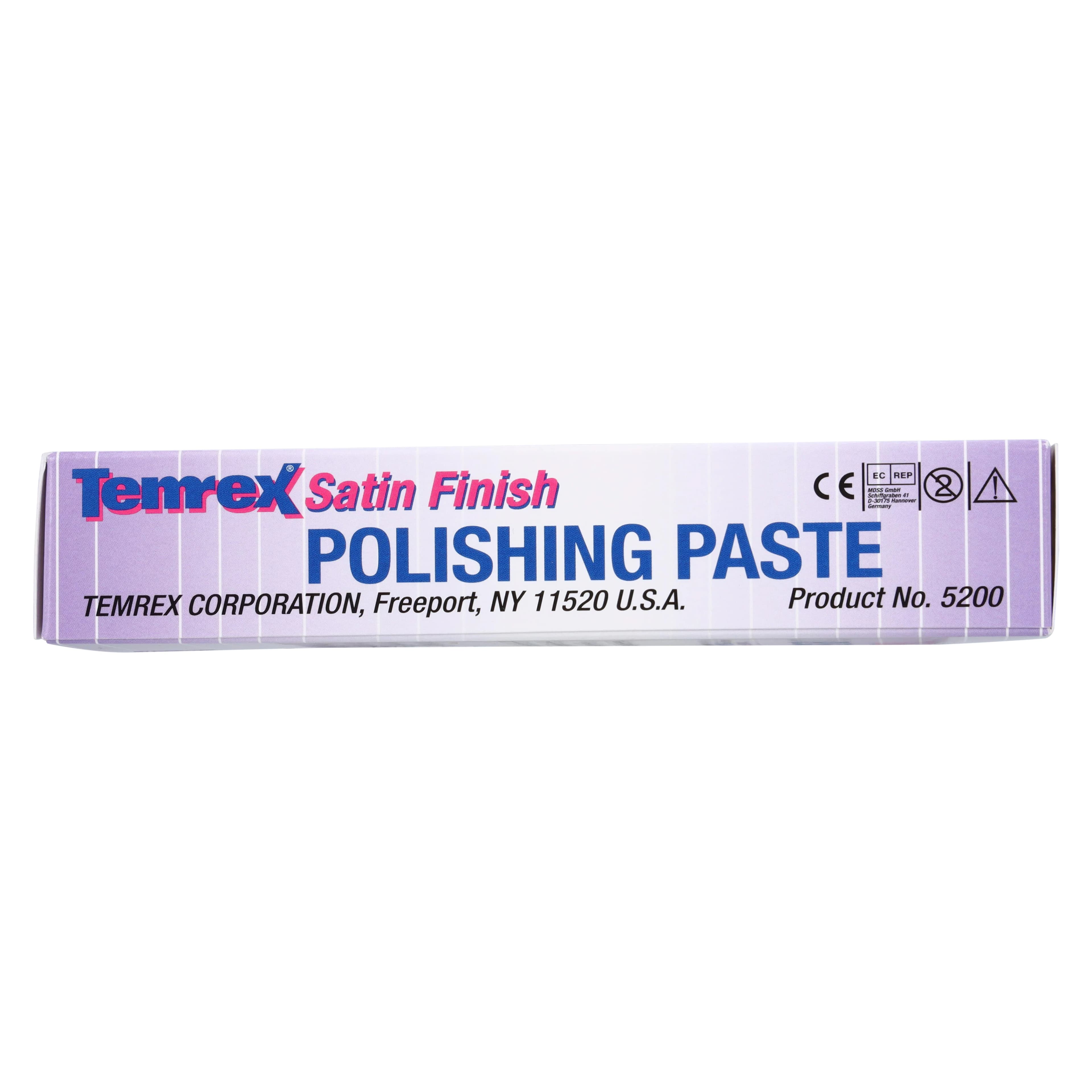Temrex Satin Finish Polishing Paste, 4 g Syringe, 5/Pk, 5200 thumbnail 6