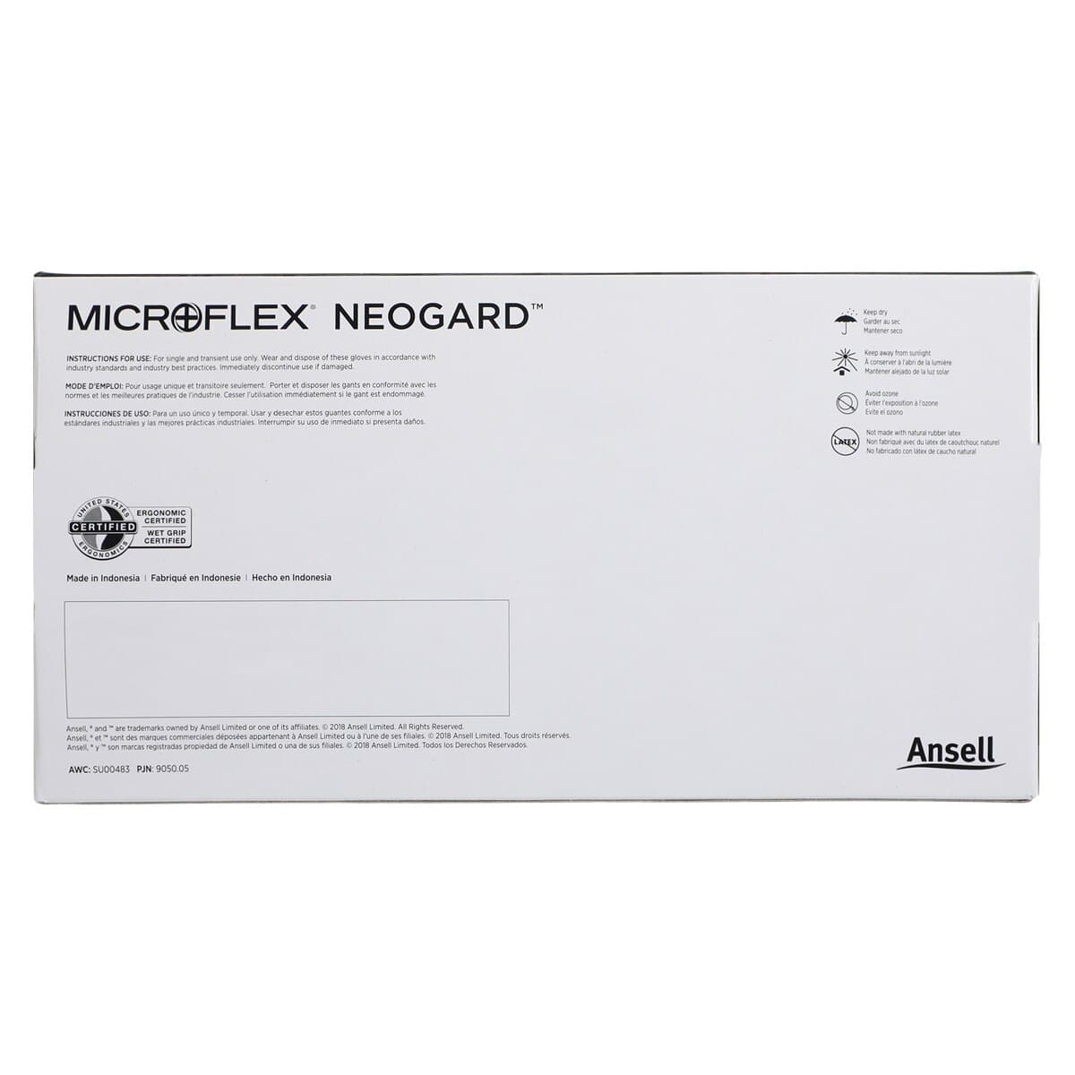 Microflex Neogard Chloroprene Powder-Free Exam Gloves, Green, Large, 100/Box, C523 thumbnail 7