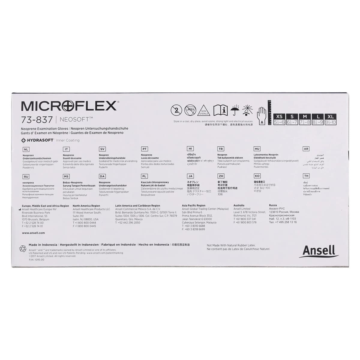 Microflex NeoSoft Neoprene Exam Gloves, Powder-Free, Latex-Free, Textured, Large, Green, 100/Bx, 73-837 thumbnail 8
