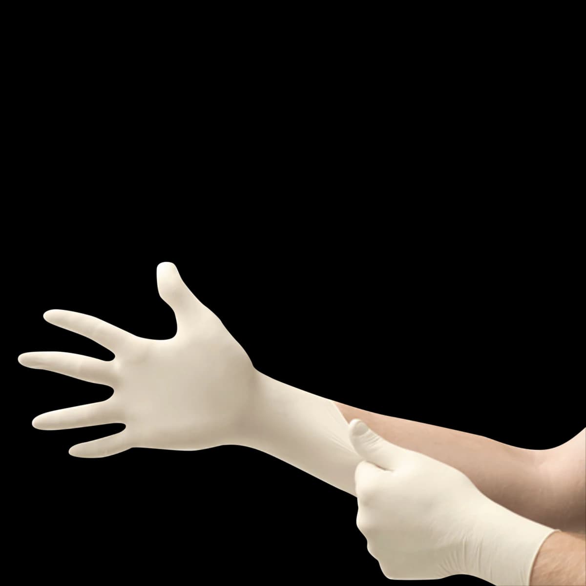 Diamond Grip Plus DGP-350 Powder-Free Latex Exam Gloves, Textured, Medium, Natural, 100/Box, DGP-350-M thumbnail 2