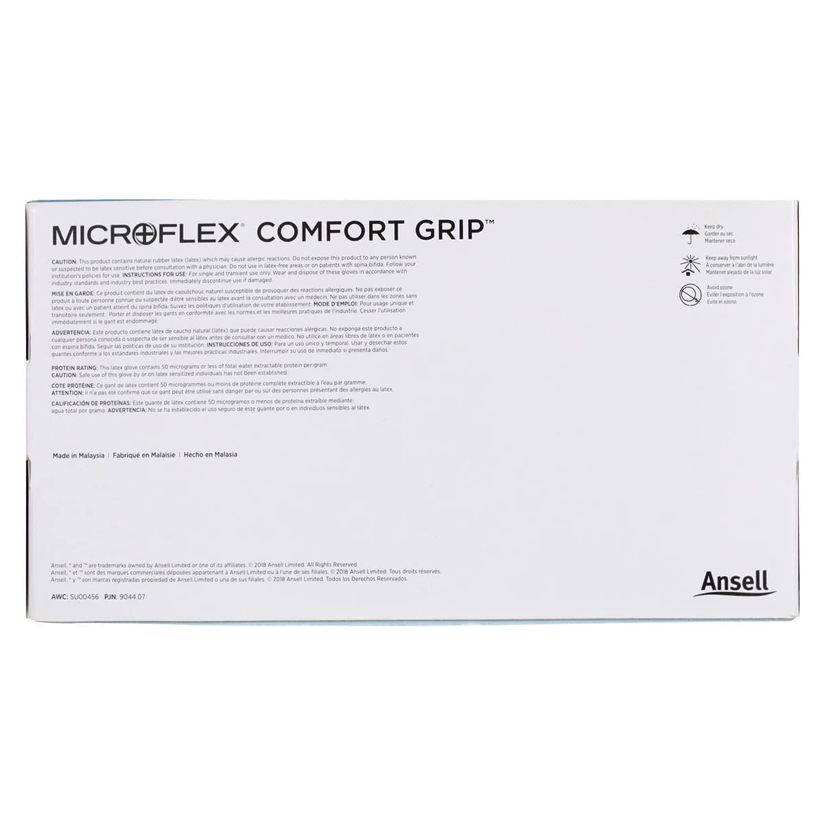 Microflex ComfortGrip CFG-900 Latex Exam Gloves, Powder-Free, Textured, Medium, Natural, 100/Box, CFG-900-M thumbnail 7