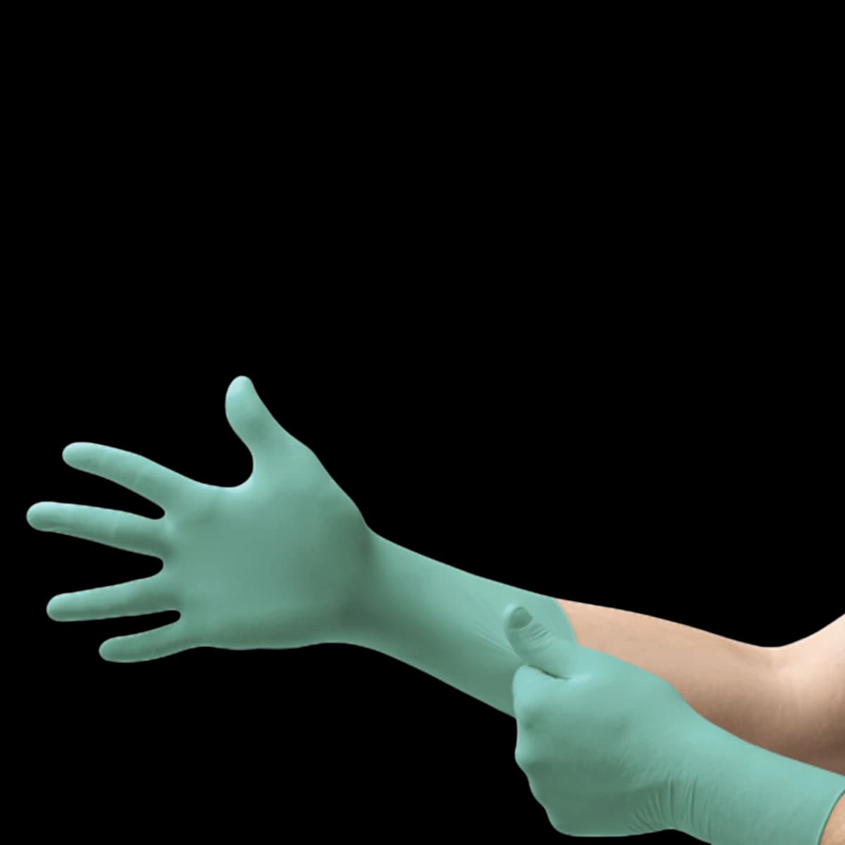 Microflex NeoPro EC Chloroprene Exam Gloves, Powder-Free, Extended Cuff, 2X-Large, Green, 50/Box, NEC-288-XXL - Neopro EC NEC-288 Neoprene PF Exam Gloves - Image 1