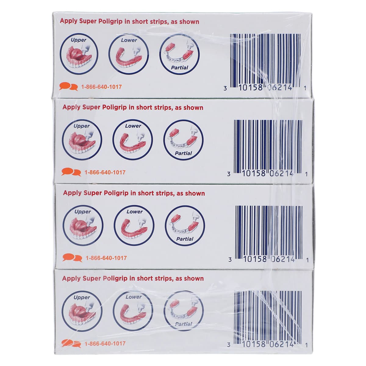 Super Poligrip Free Denture Adhesive Cream, Zinc Free, 0.75 oz Tube, 12/Box thumbnail 6
