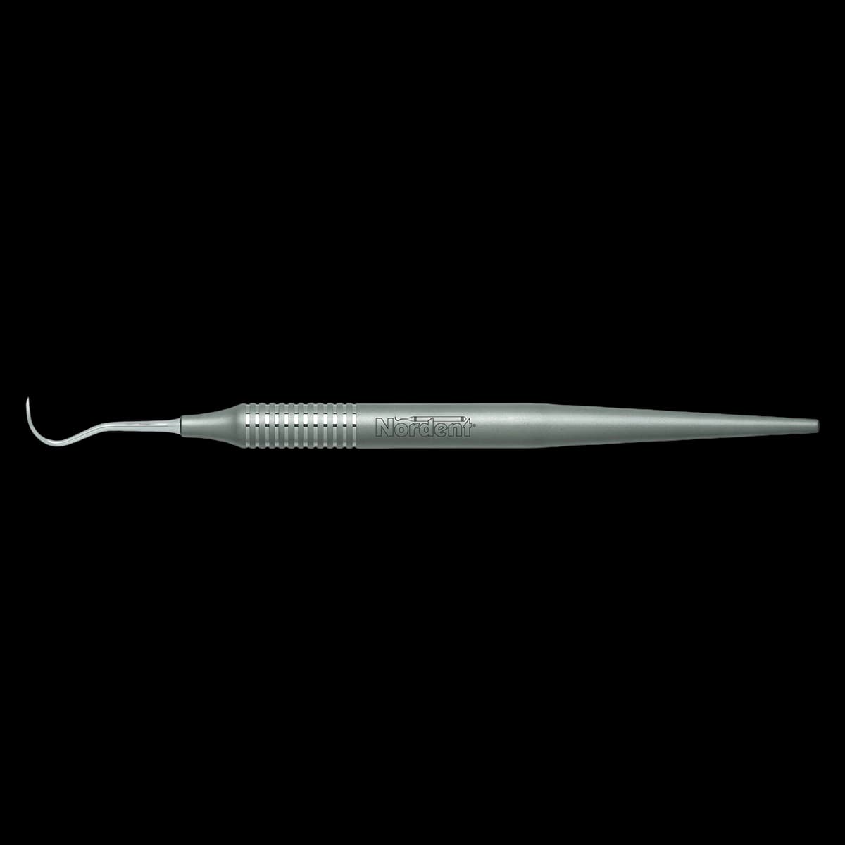 Nordent Classic Single-Ended Anterior Sickle Scaler N5 (H5), DuraLite Round Handle, 440A Stainless Steel - Classic Scalers - Single-Ended - Anterior Sickle N5 (H5) - DuraLite&reg; Round - Image 1