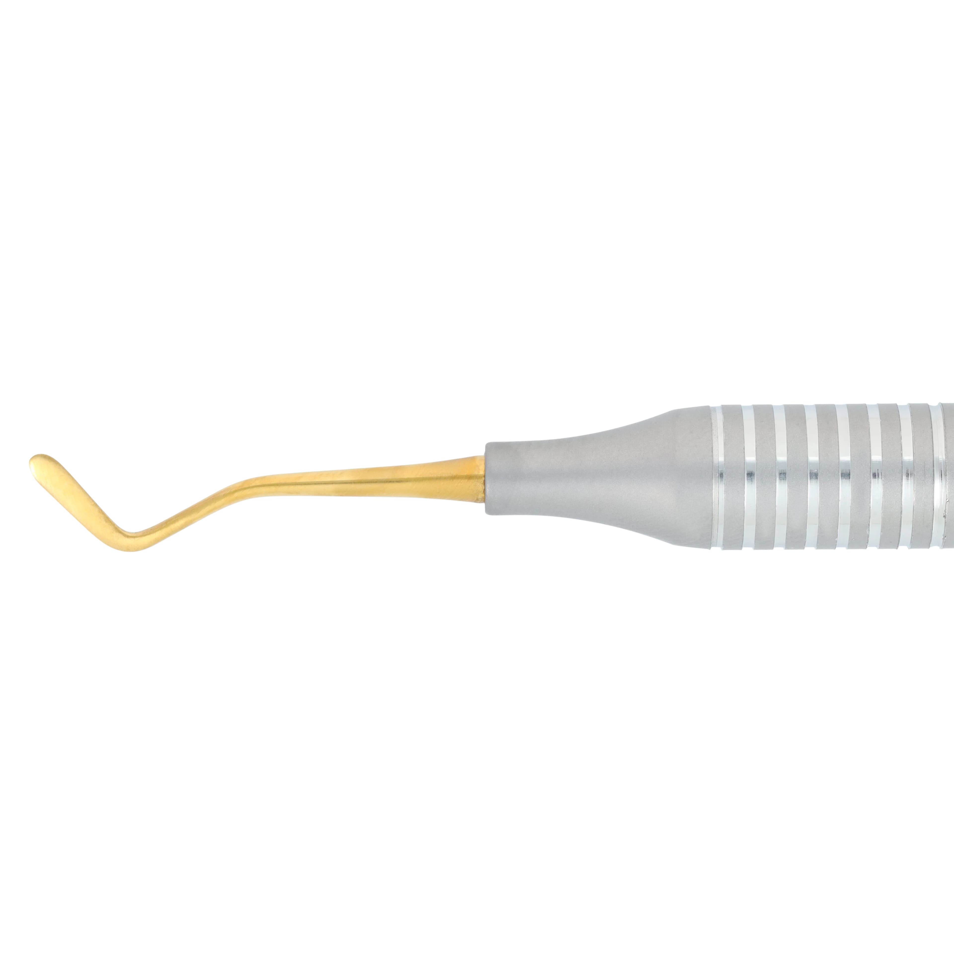 Nordent Composite Placement Instrument, #40T, Double Paddle, Titanium Nitride Coated, DuraLite Round Handle, Stainless Steel, Double End, REPFI40T thumbnail 3