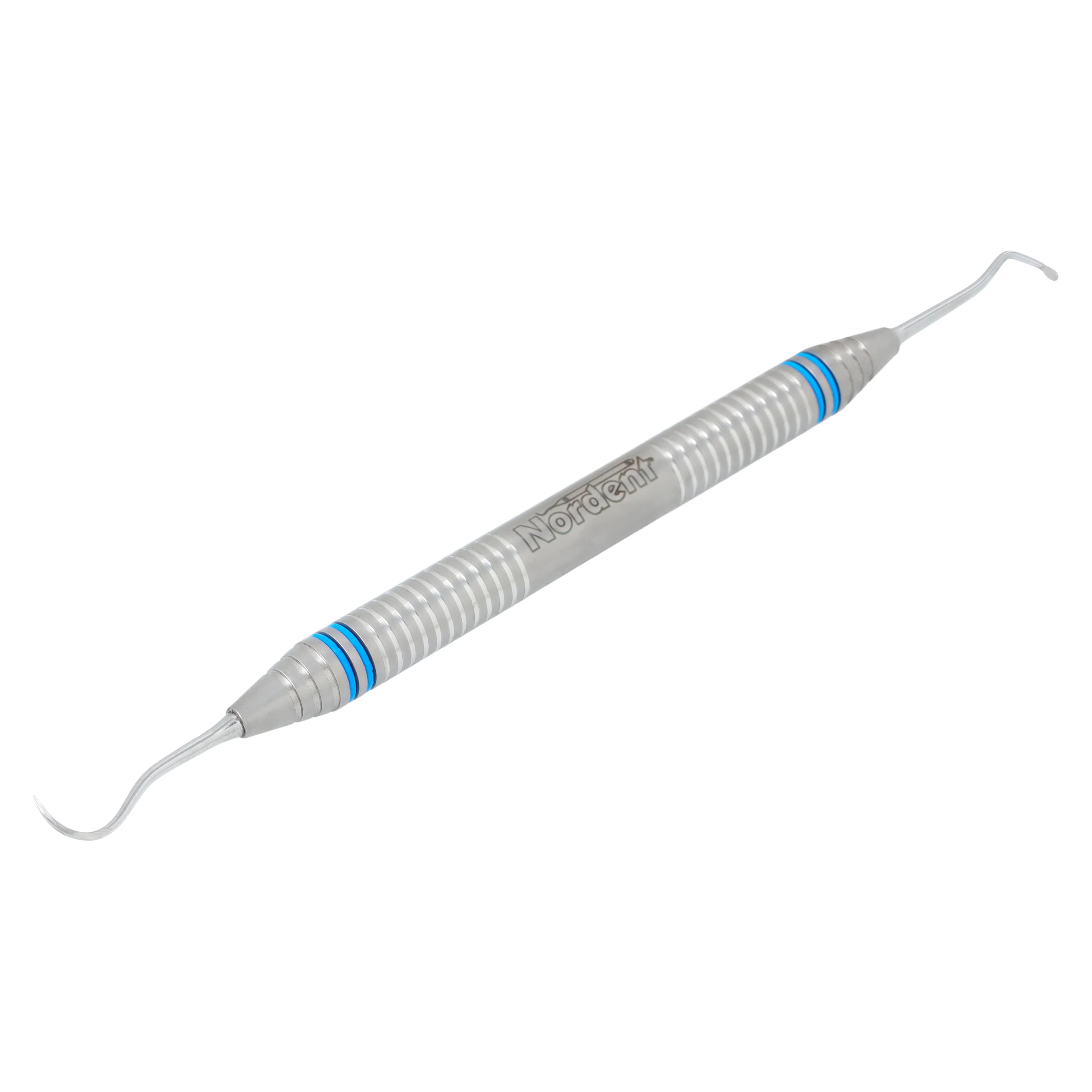 Nordent Scalette Double-Ended Anterior Sickle/Spoon Scaler #1, DuraLite ColorRings, CESCN1 thumbnail 2