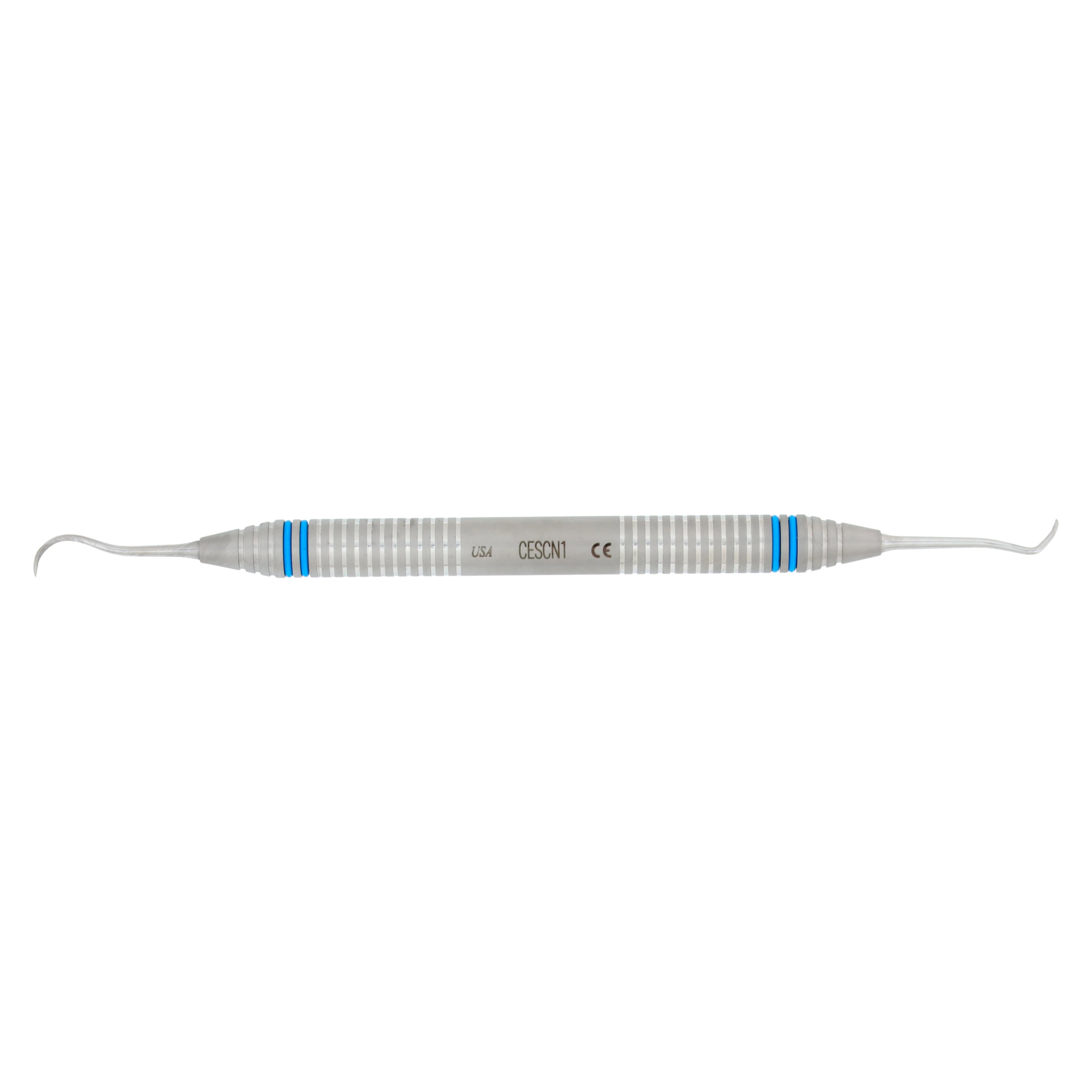 Nordent Scalette Double-Ended Anterior Sickle/Spoon Scaler #1, DuraLite ColorRings, CESCN1 thumbnail 5