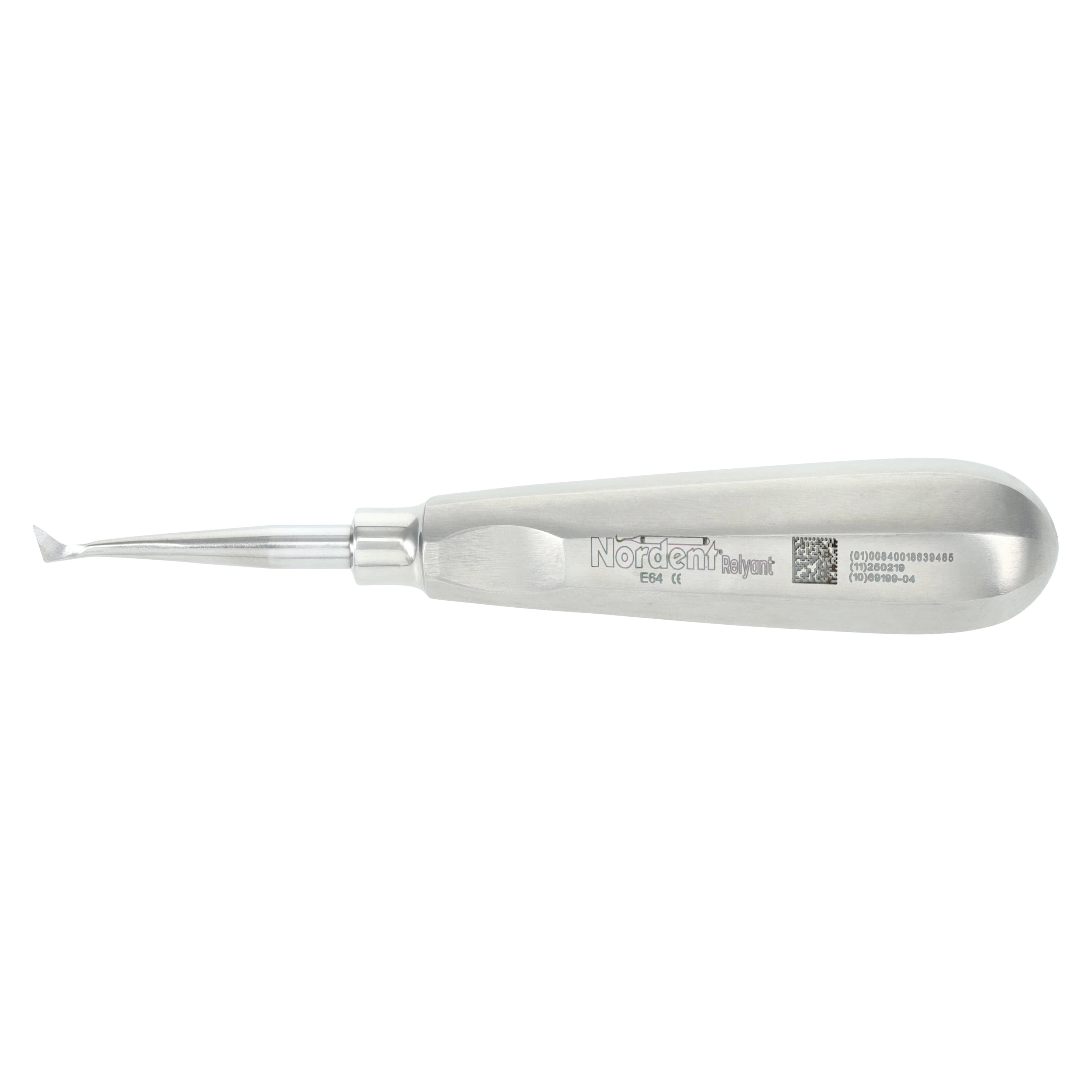 Nordent Cryer #64 Surgical Elevator, Small Flag, Left, Single End, Stainless Steel Handle - Surgical Elevator – # 64, Cryer, Left, Small Flag, Single End - Surgical Elevator – # 64, Cryer, Small Flag, Left, Stainless Steel Handle, Single End - Image 1