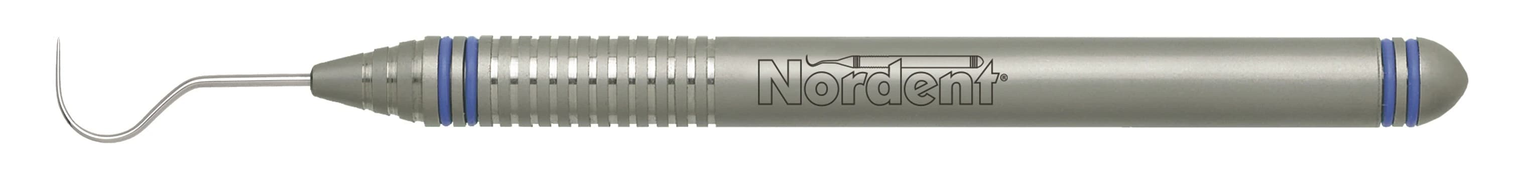 Nordent Explorer, Single-Ended, #23 Shepard's Hook, DuraLite ColorRings Handle, Each - Explorers - Single-Ended - #23 - DuraLite&reg; ColorRings - Image 1