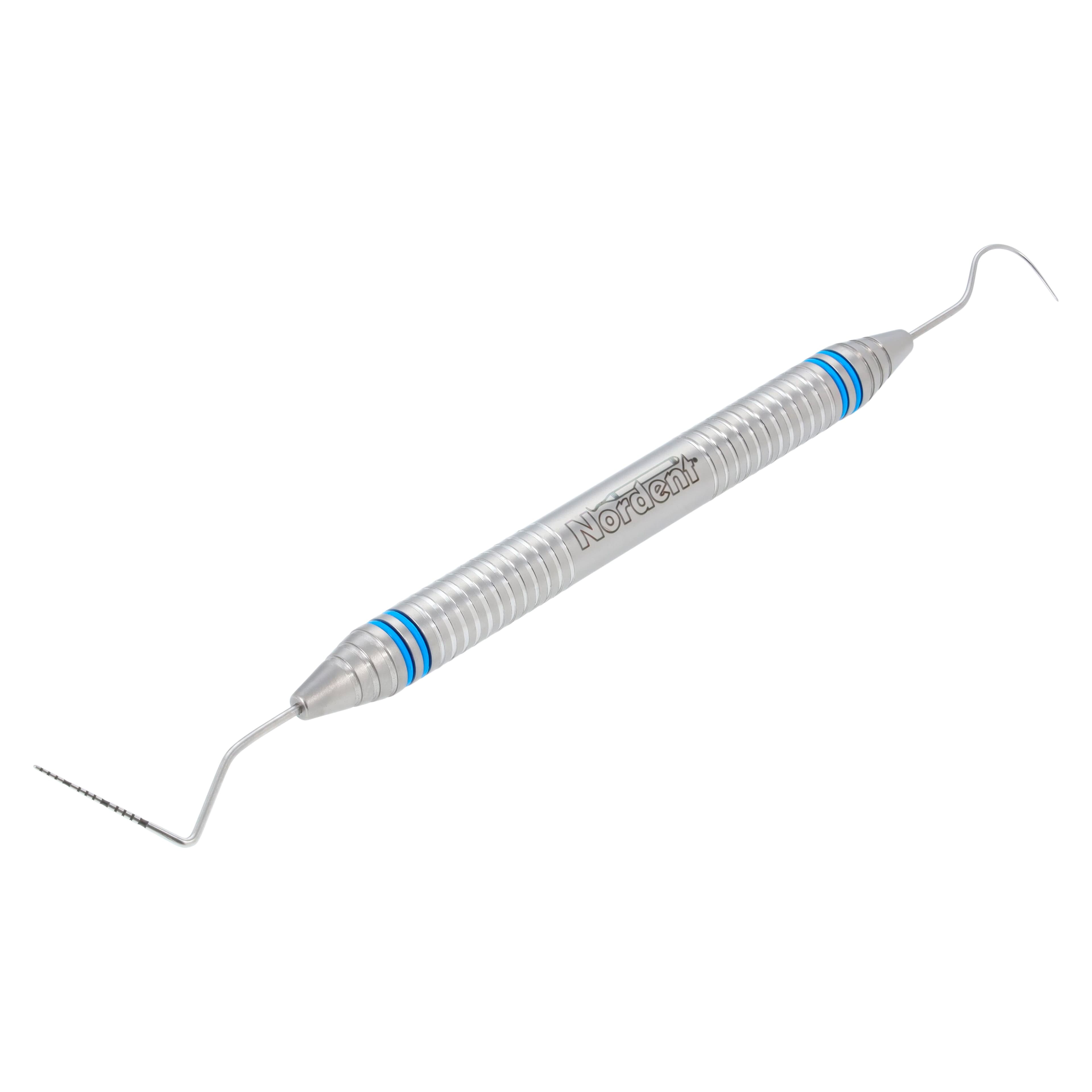 Nordent Expro #23/UNC #N15 Double-Ended Explorer-Probe, Color Coded, DuraLite ColorRings Handle thumbnail 2