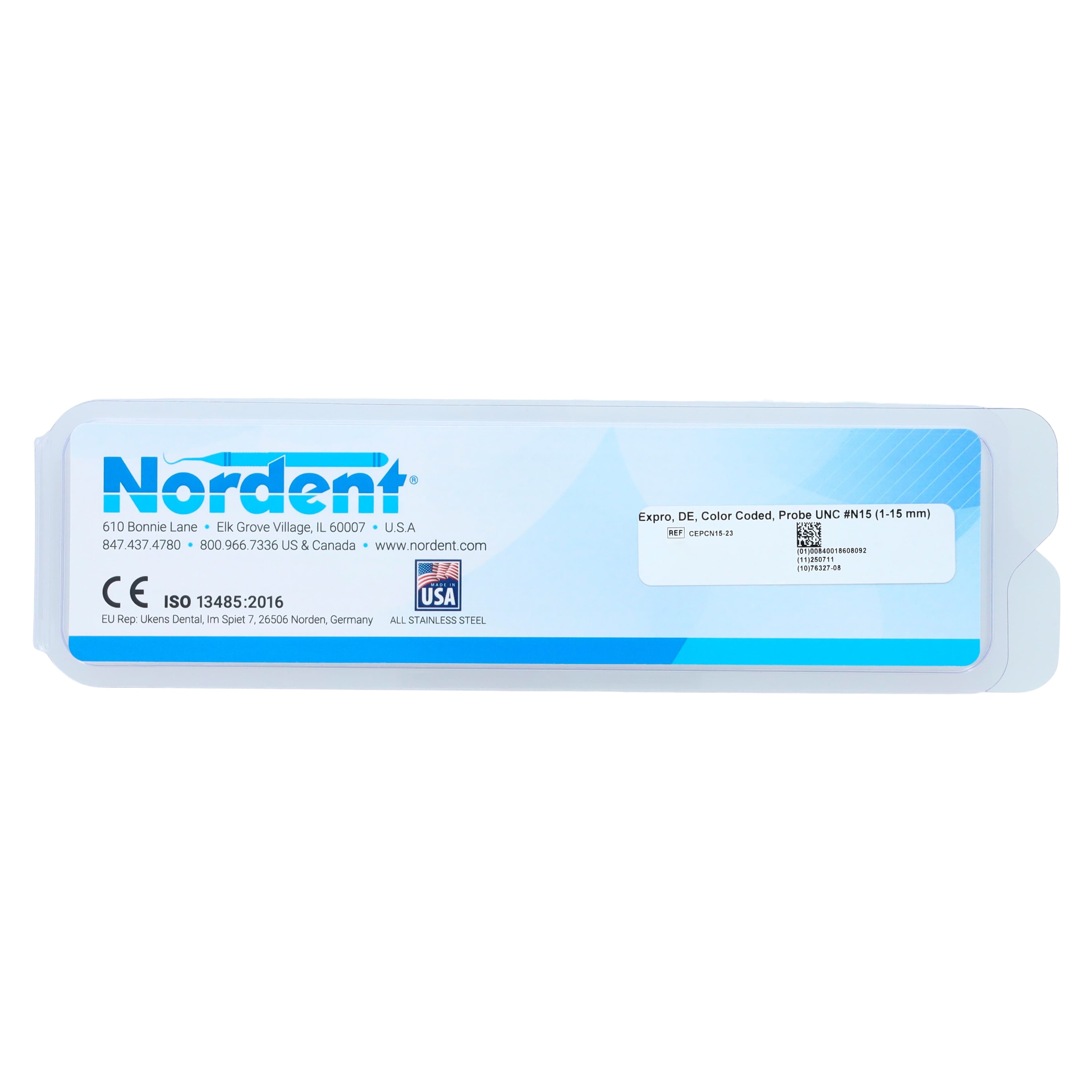 Nordent Expro #23/UNC #N15 Double-Ended Explorer-Probe, Color Coded, DuraLite ColorRings Handle thumbnail 6