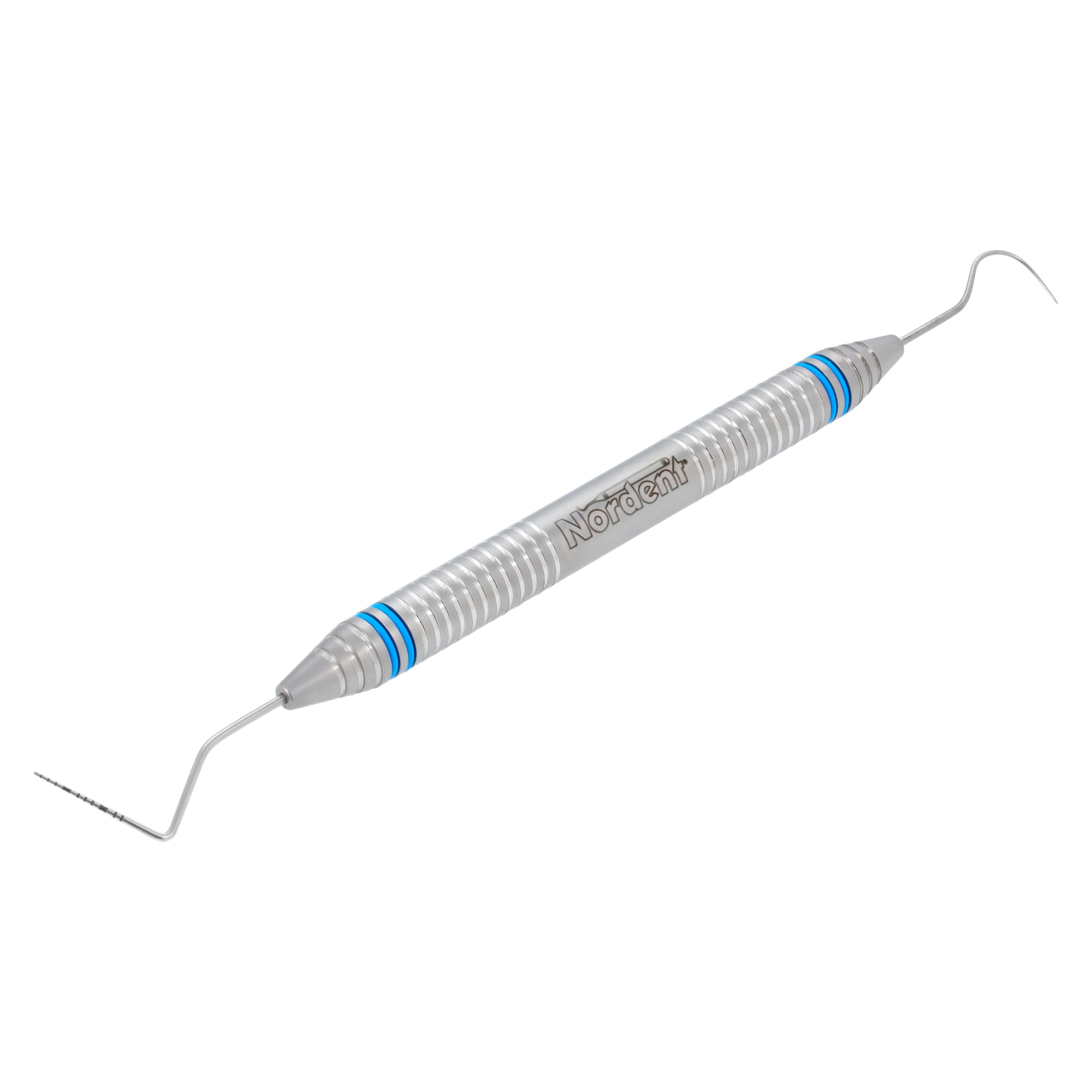 Nordent Expro Double-Ended Explorer/Probe, UNC #12 (1-12 mm) Color-Coded Probe with #23 Shepherd's Hook Explorer, DuraLite ColorRings, CEPCN12-23 thumbnail 2
