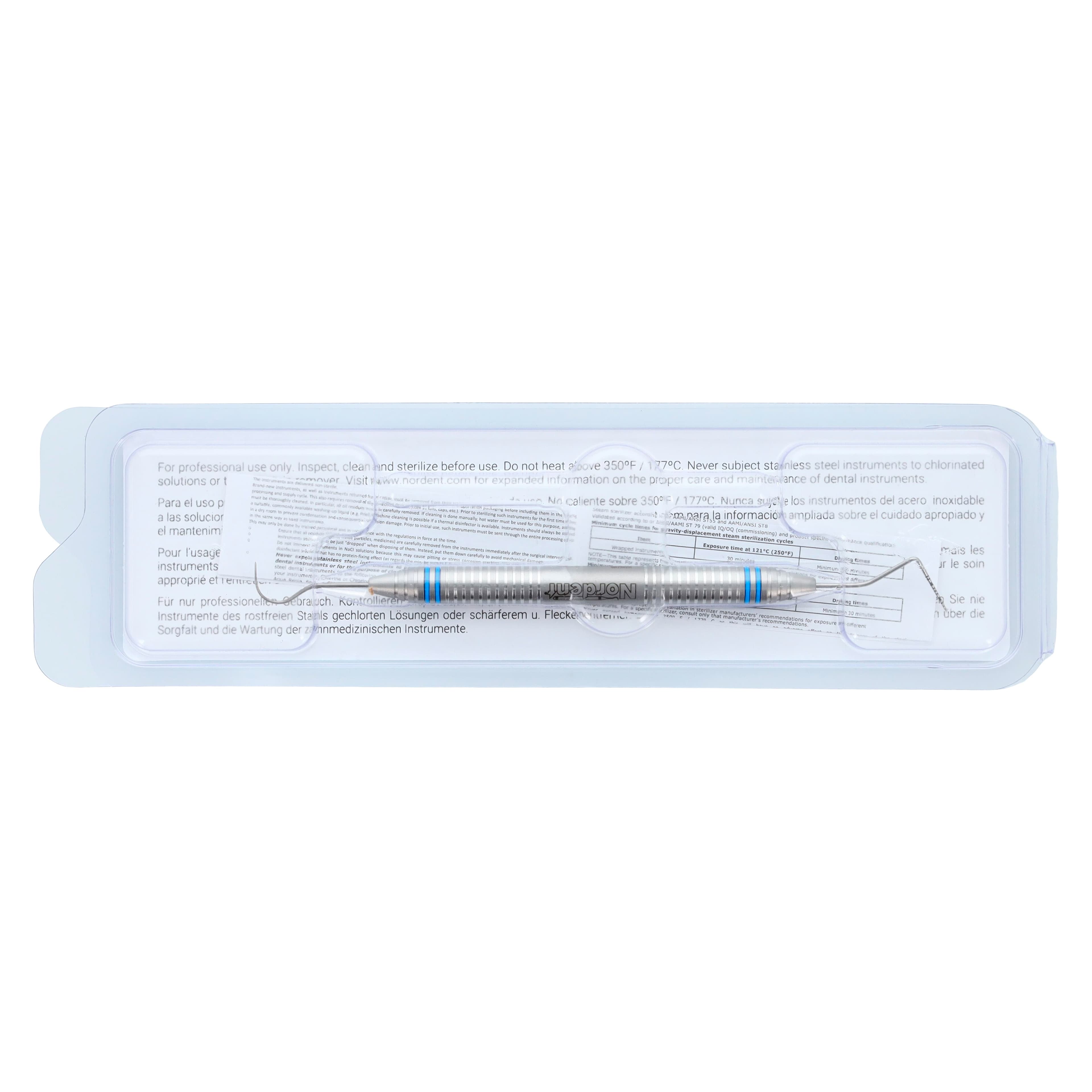 Nordent Expro Double-Ended Explorer/Probe, UNC #12 (1-12 mm) Color-Coded Probe with #23 Shepherd's Hook Explorer, DuraLite ColorRings, CEPCN12-23 thumbnail 7