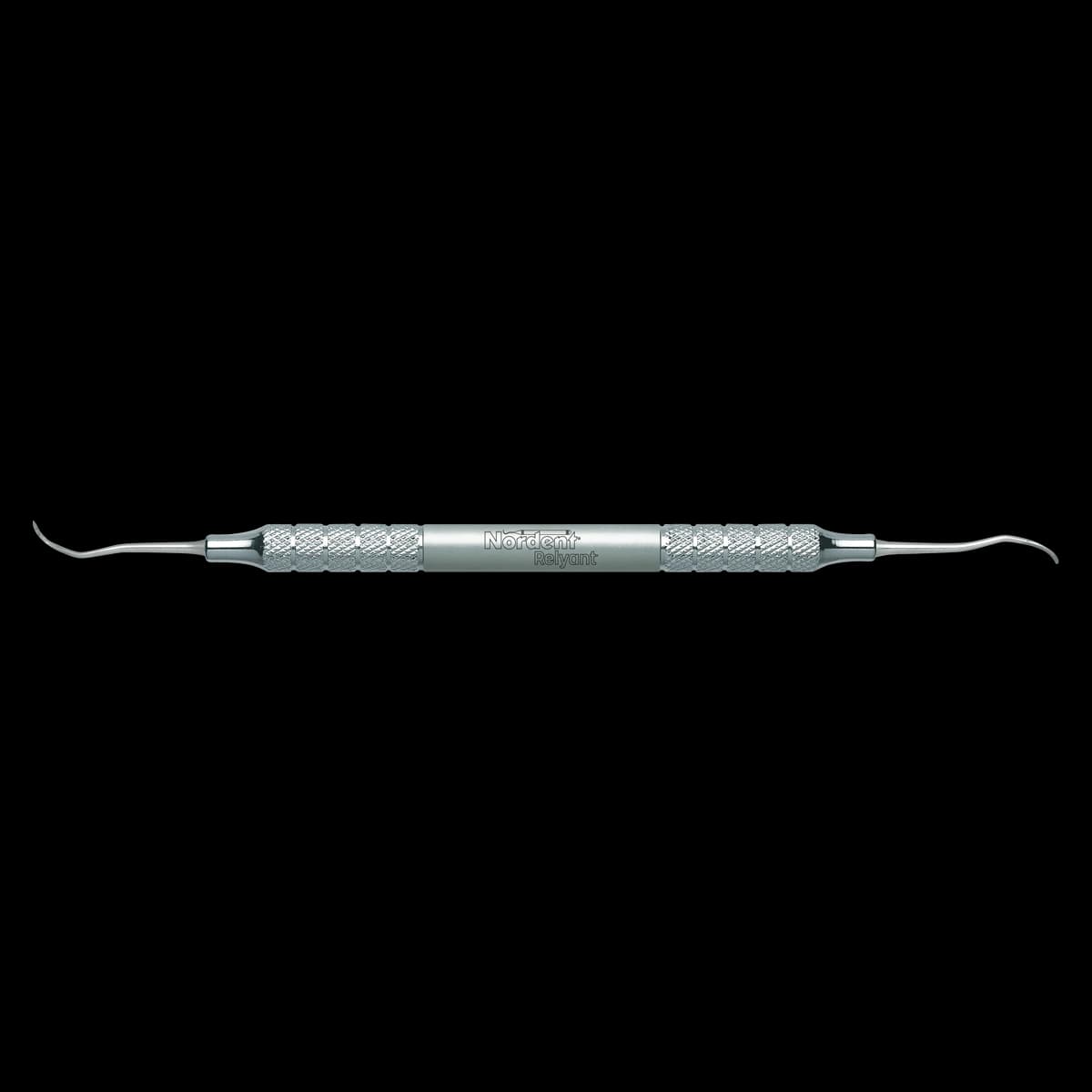 Relyant Scaler #204SD, Posterior Sickle Distal, Double-End, Relyant #6 Handle, Stainless Steel, VSC204SD - Relyant® Scaler – # 204SD, Sickle, Posterior, Relyant® # 6 Handle, Double End - Relyant® Scaler – # 204SD, Sickle, Posterior, Relyant® # 6 Handle, Double End - Image 1