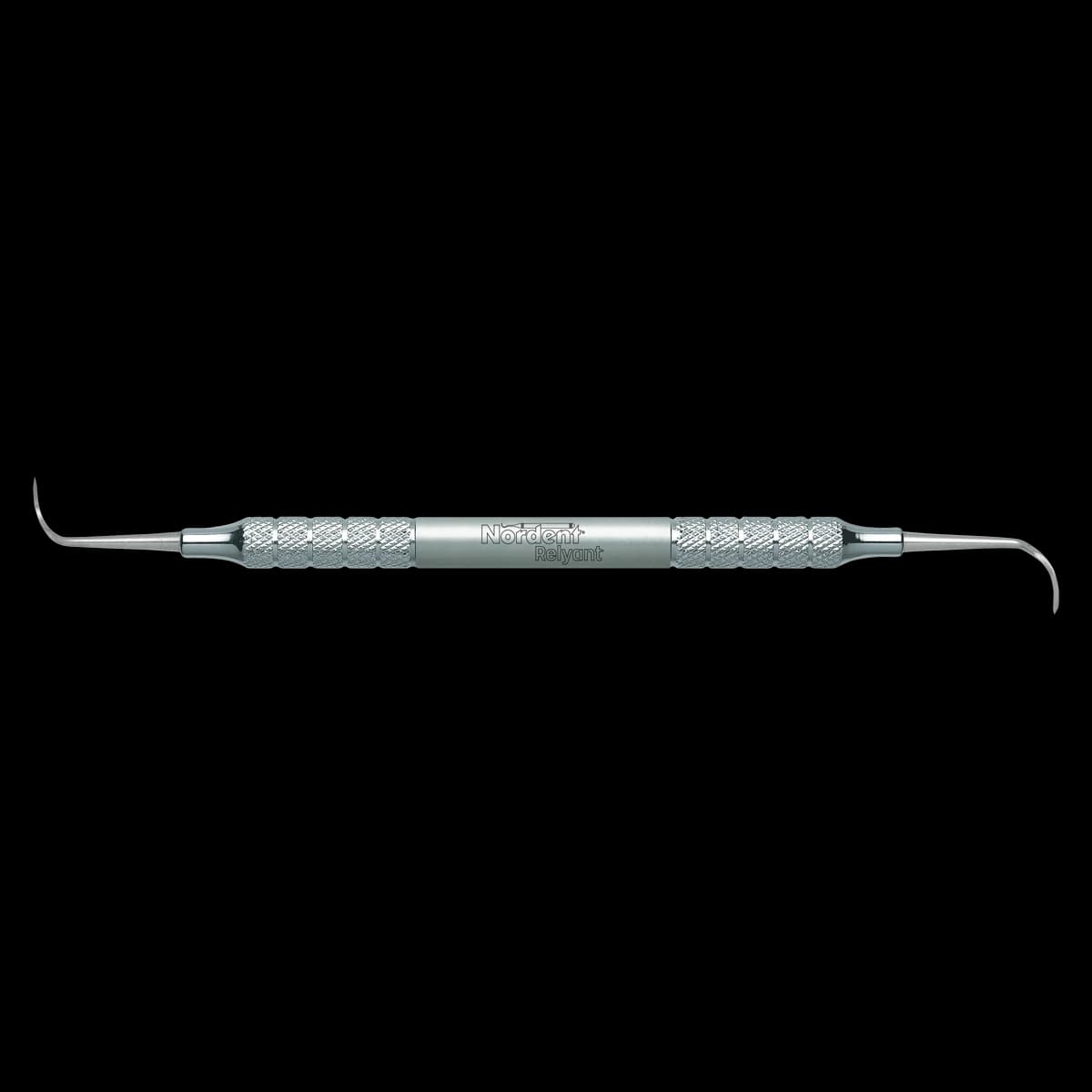 Relyant Posterior Sickle Scaler, Double Ended, Offset #2, Relyant #6 Handle, Stainless Steel, VSCN2 - Scaler DE Relyant Posterior Sickle Offset #2 #6 Handle - Image 1