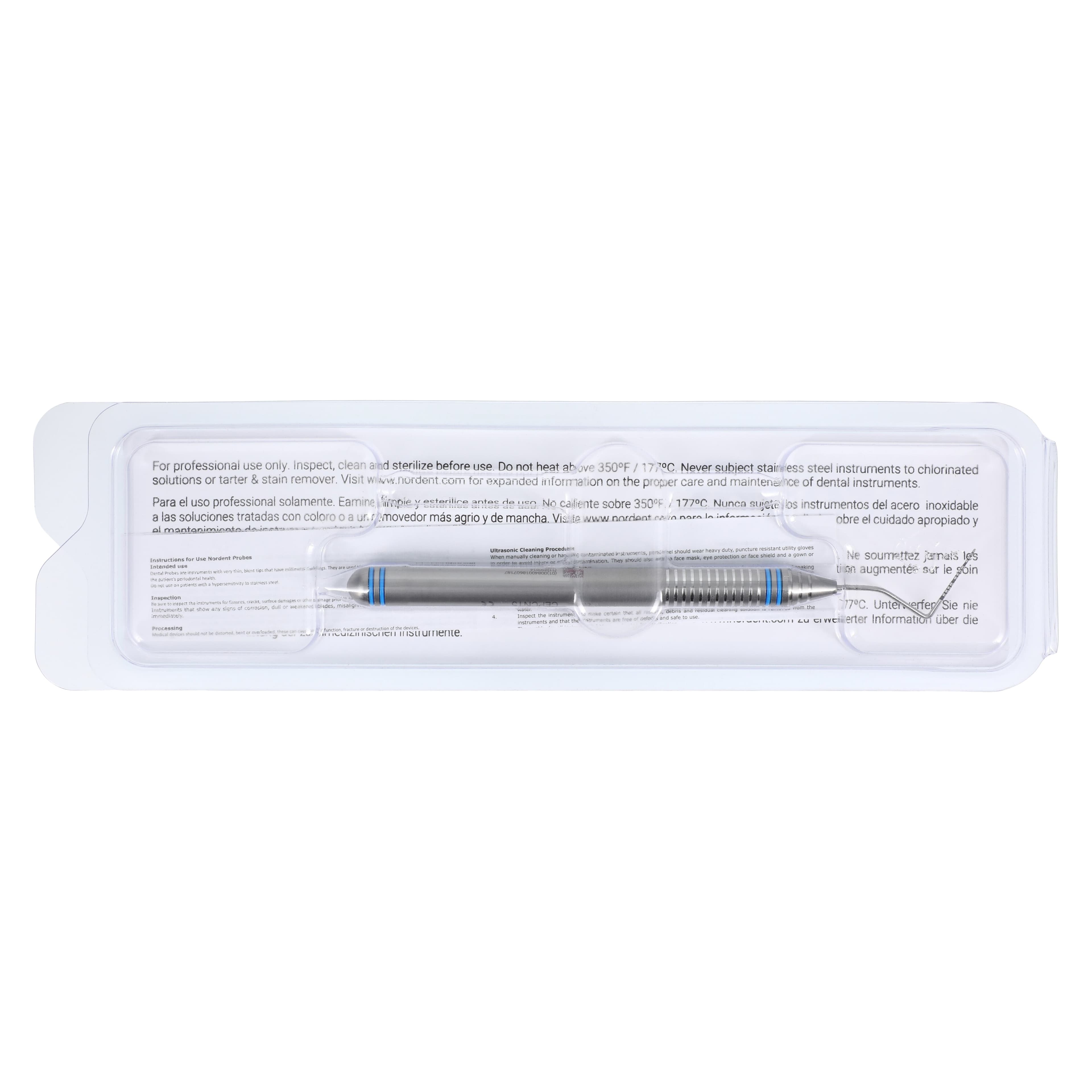 Nordent DuraLite ColorRings Single-Ended Color-Coded UNC #N15 Periodontal Probe, 1-15 mm, Each thumbnail 6