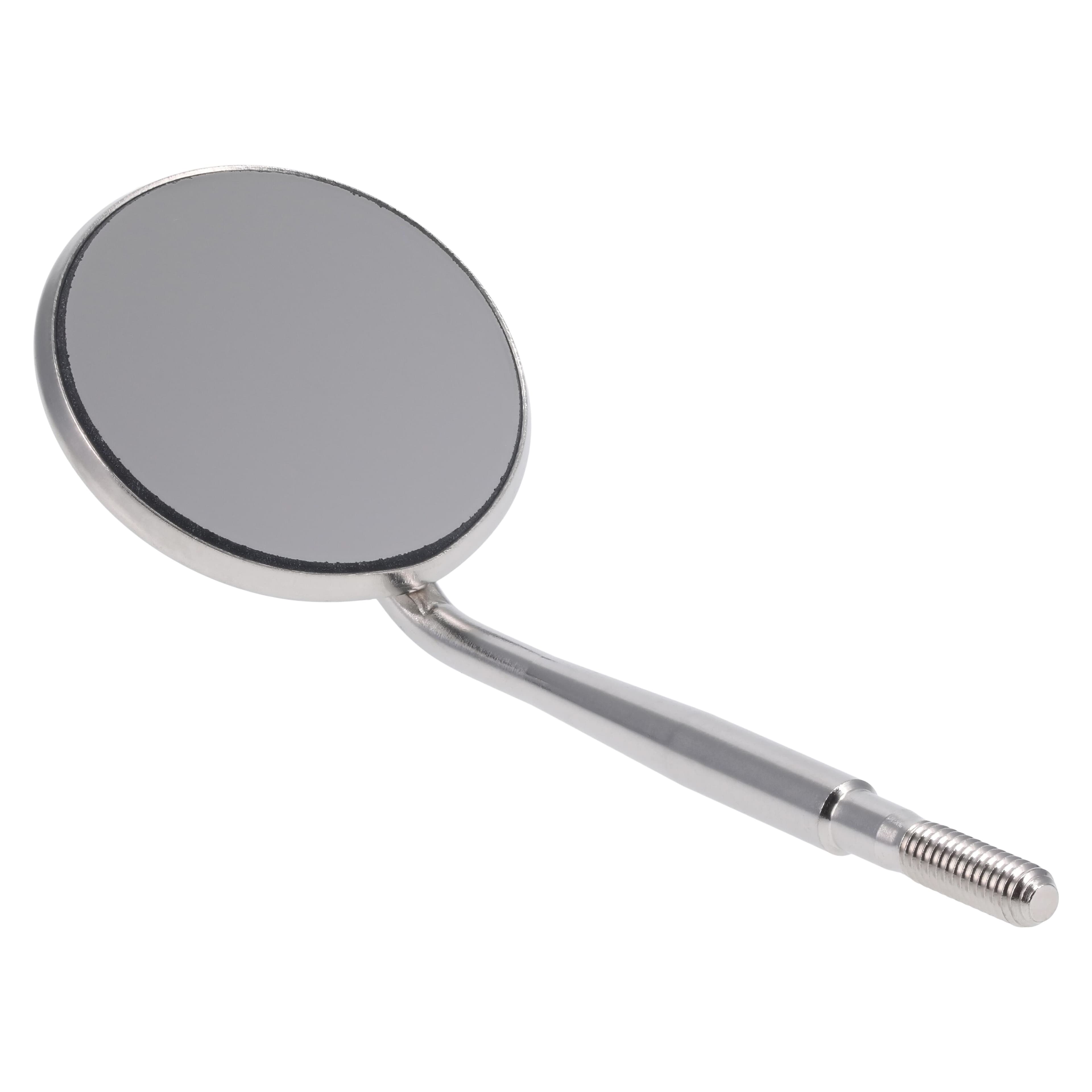 Nordent Front Surface Mirror Heads, Cone Socket #5, Medium, Stainless Steel, Rhodium Coated, 12/Pack thumbnail 2