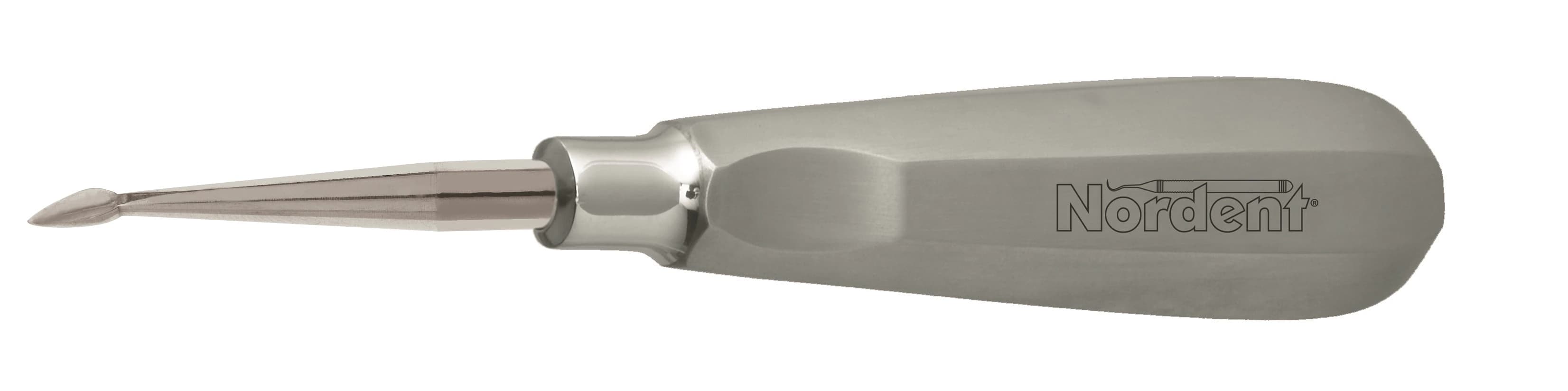 Nordent Bernard Straight Surgical Elevator, Single End, Stainless Steel, #201 Handle, 60 Degree - Elevator SE Bernard Straight #201 Handle - Image 1