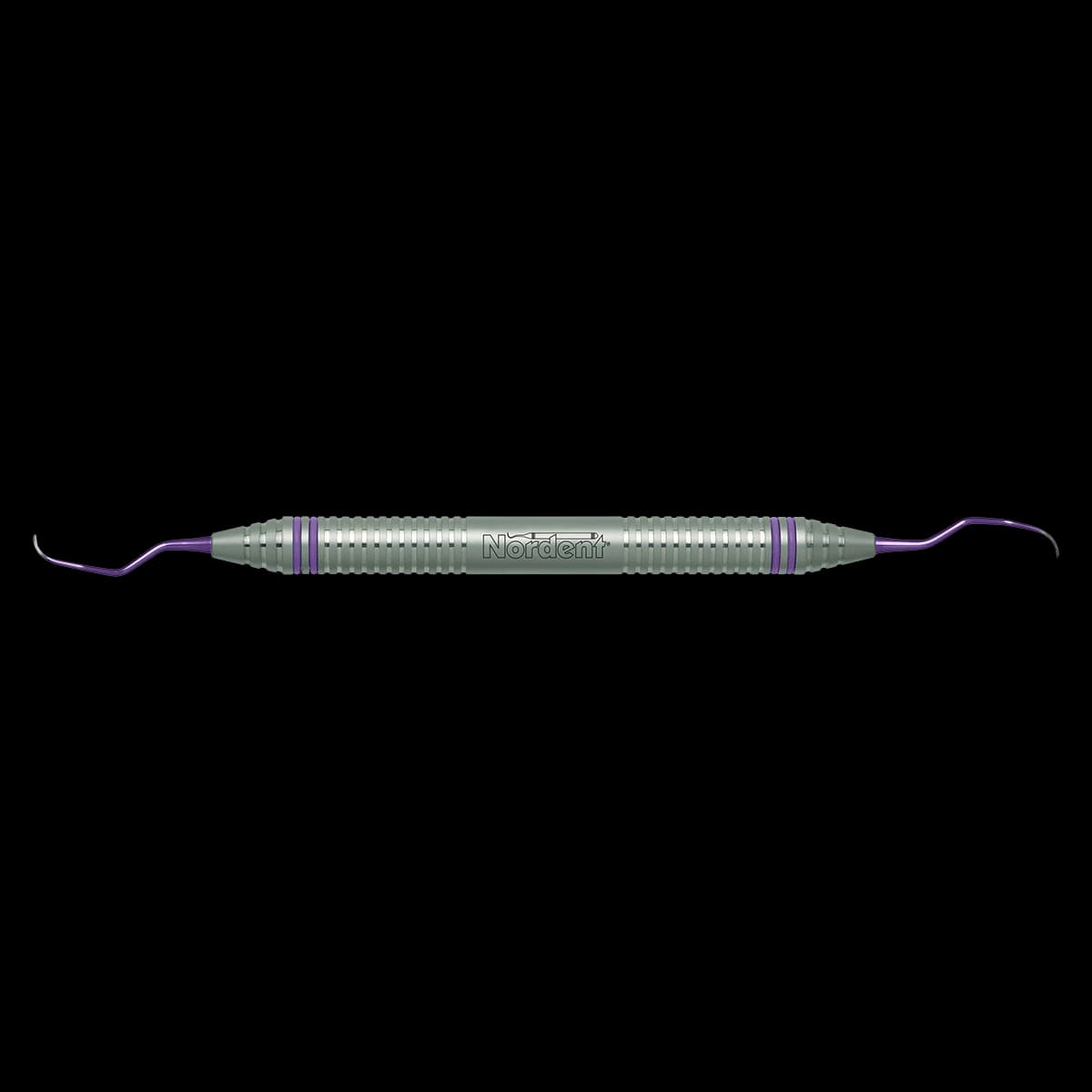 ImplaMate Titanium Implant Scaler, Double-Ended, Langer #3-4 Micro Mini, DuraLite ColorRings Handle, CEISLN3-4MM - ImplaMate Titanium Implant Scalers - Langer #3-4 Micro Mini - DuraLite&reg; ColorRings - Image 1