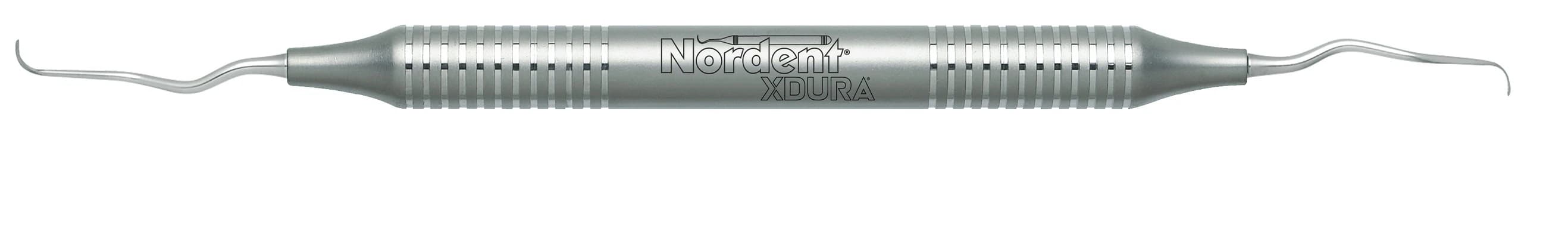 Nordent XDURA Gracey Curette #13-14, Mini Blade, Long Reach, Double End, DuraLite Round Handle, RENSGR13-14ML - XDURA&reg; Gracey Curettes - #13-14 Mini Blade/Long Reach - DuraLite&reg; Round - Image 1