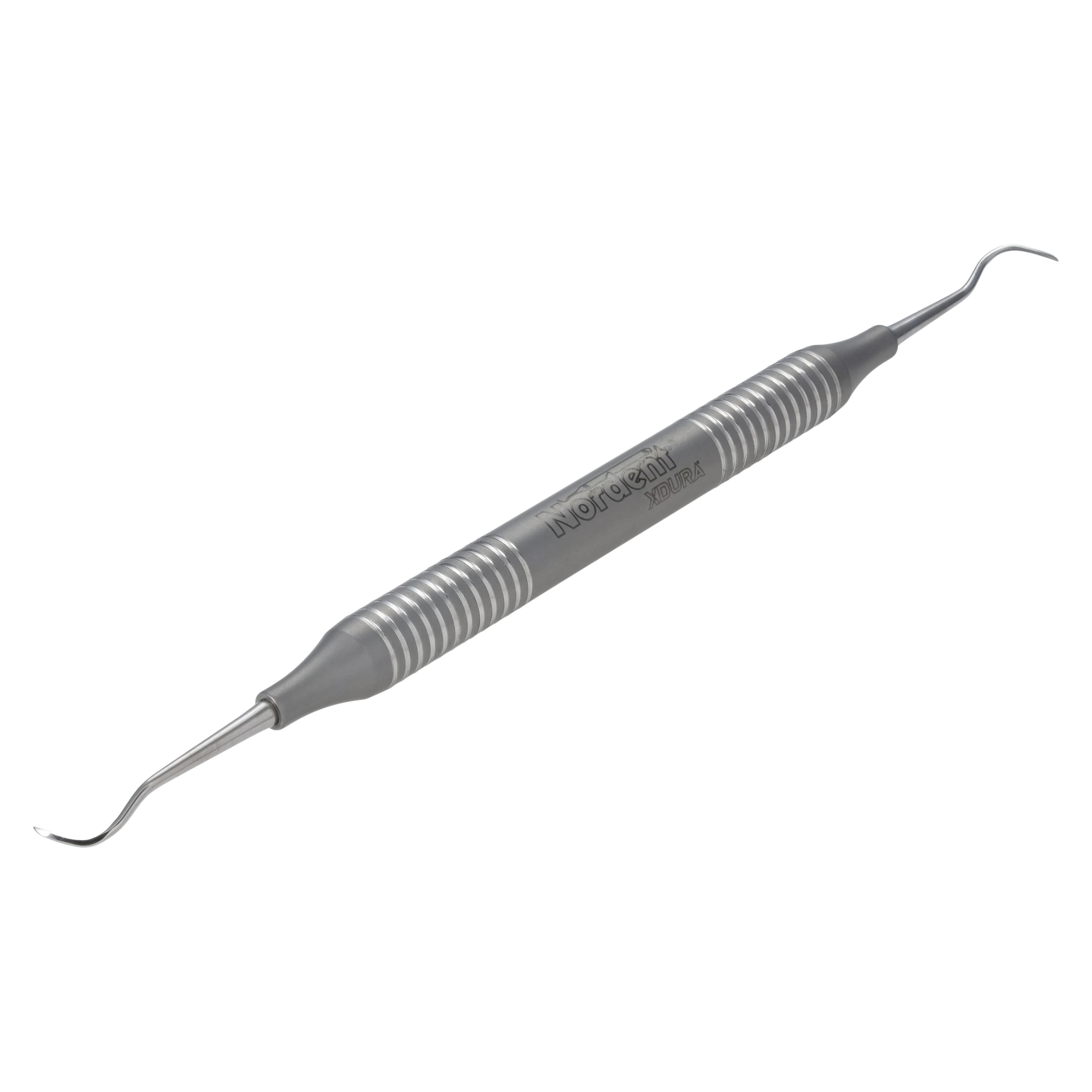 Nordent XDURA Universal Sickle Scaler #4, Posterior Offset, Double-End, DuraLite Round Handle, RENSN4 thumbnail 2