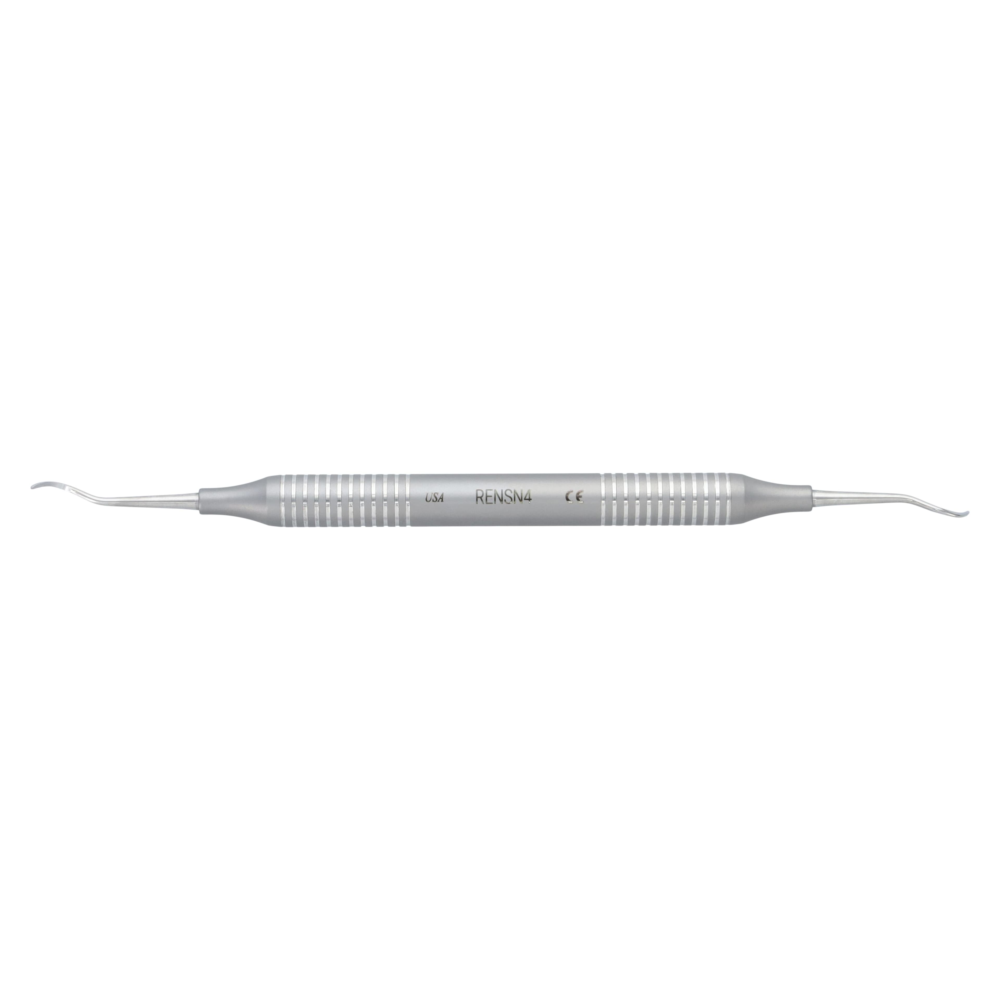 Nordent XDURA Universal Sickle Scaler #4, Posterior Offset, Double-End, DuraLite Round Handle, RENSN4 thumbnail 5