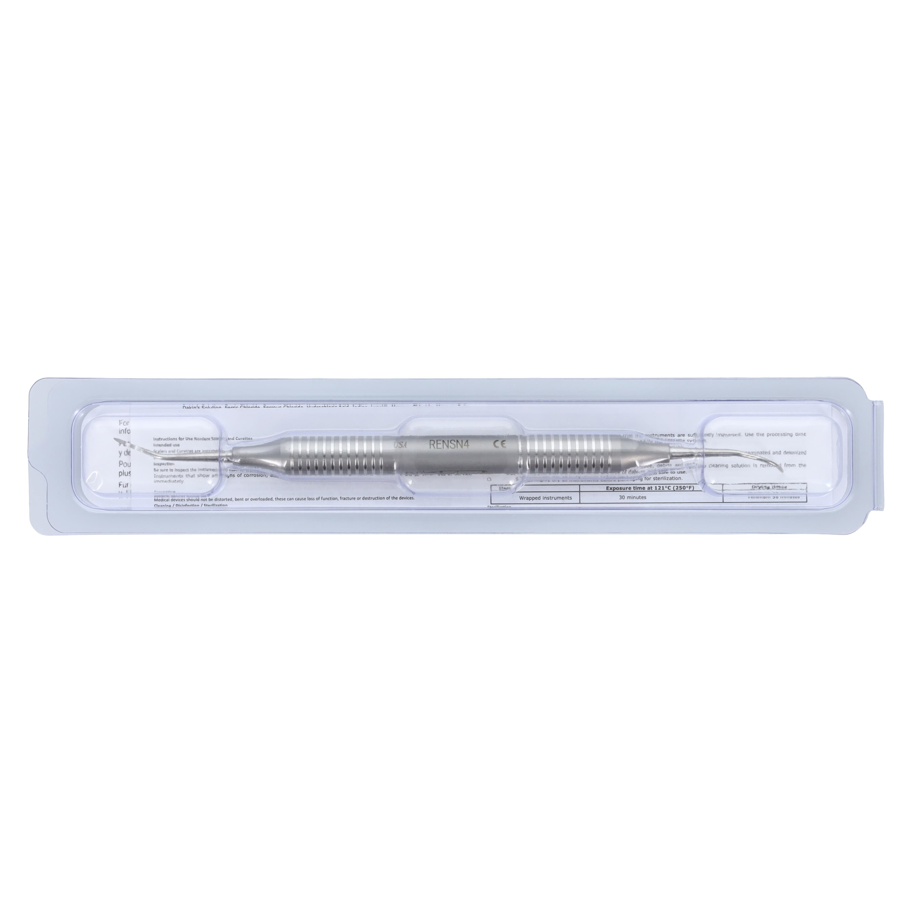 Nordent XDURA Universal Sickle Scaler #4, Posterior Offset, Double-End, DuraLite Round Handle, RENSN4 thumbnail 7