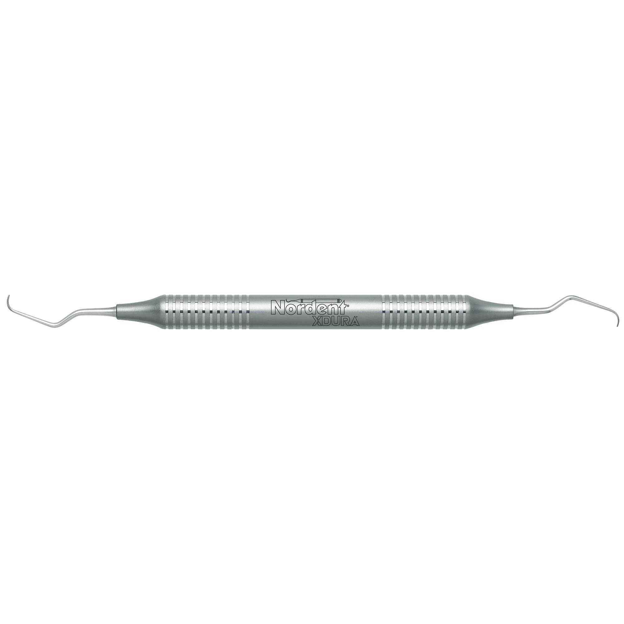 XDURA Gracey Curette #3-4, Mini Blade/Long Reach, Double End, DuraLite Round Handle, Stainless Steel, RENSGR3-4ML - Xdura Curette DE Gracey #3-4 Mini Blade / Long Reach DuraLite® Round Handle - Image 1