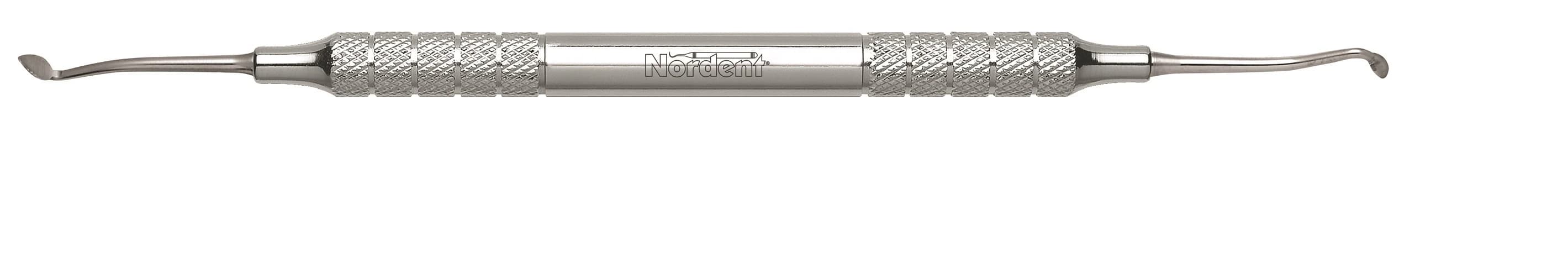 Nordent Double-Ended Cleoid-Discoid Carver #3 (3-6), Large, Medium Round Handle, RCACD3 - Carver DE Large Cleoid Discoid #3 (3-6) Medium Round Handle - Image 1