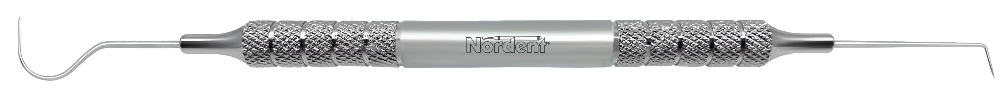 Nordent Double-Ended Explorer #23/6, Medium Round Handle, Stainless Steel, REX23-6 - Explorers - Double-Ended - #23/6 - Medium Round - Image 1
