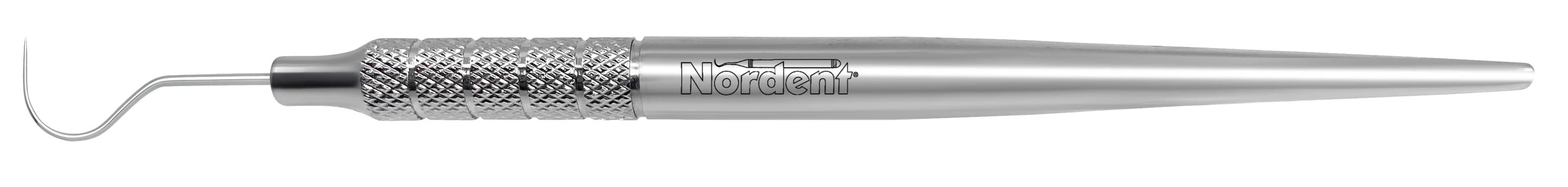 Nordent Explorer SE #23 Shepherds Hook, Single-Ended, Medium Round Handle, Stainless Steel, REX23 - Explorers - Single-Ended - #23 - Medium Round - Image 1