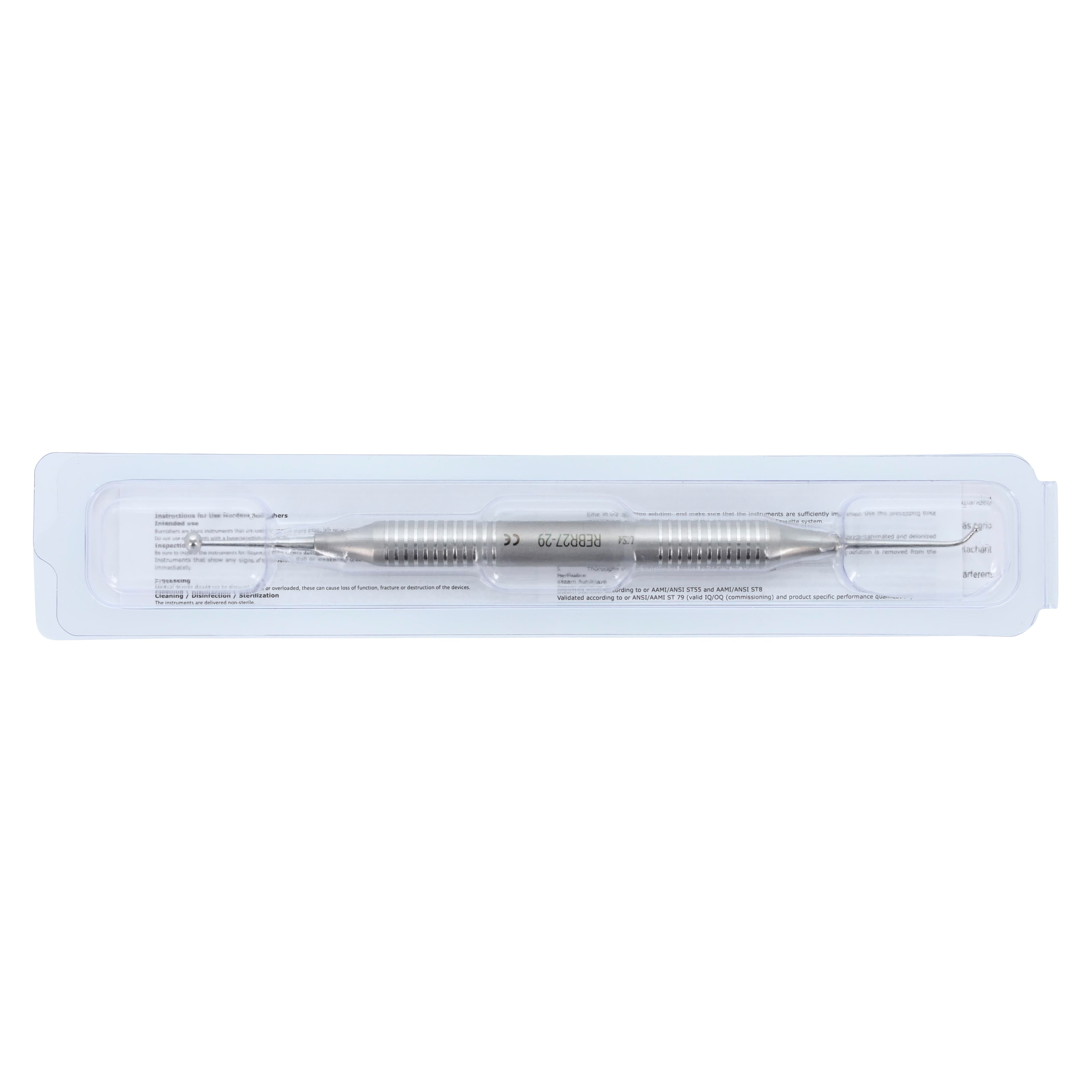 Nordent Double-Ended Burnisher, Medium Ball #27 / Football #29, Medium Round Handle, RBR27-29 thumbnail 7