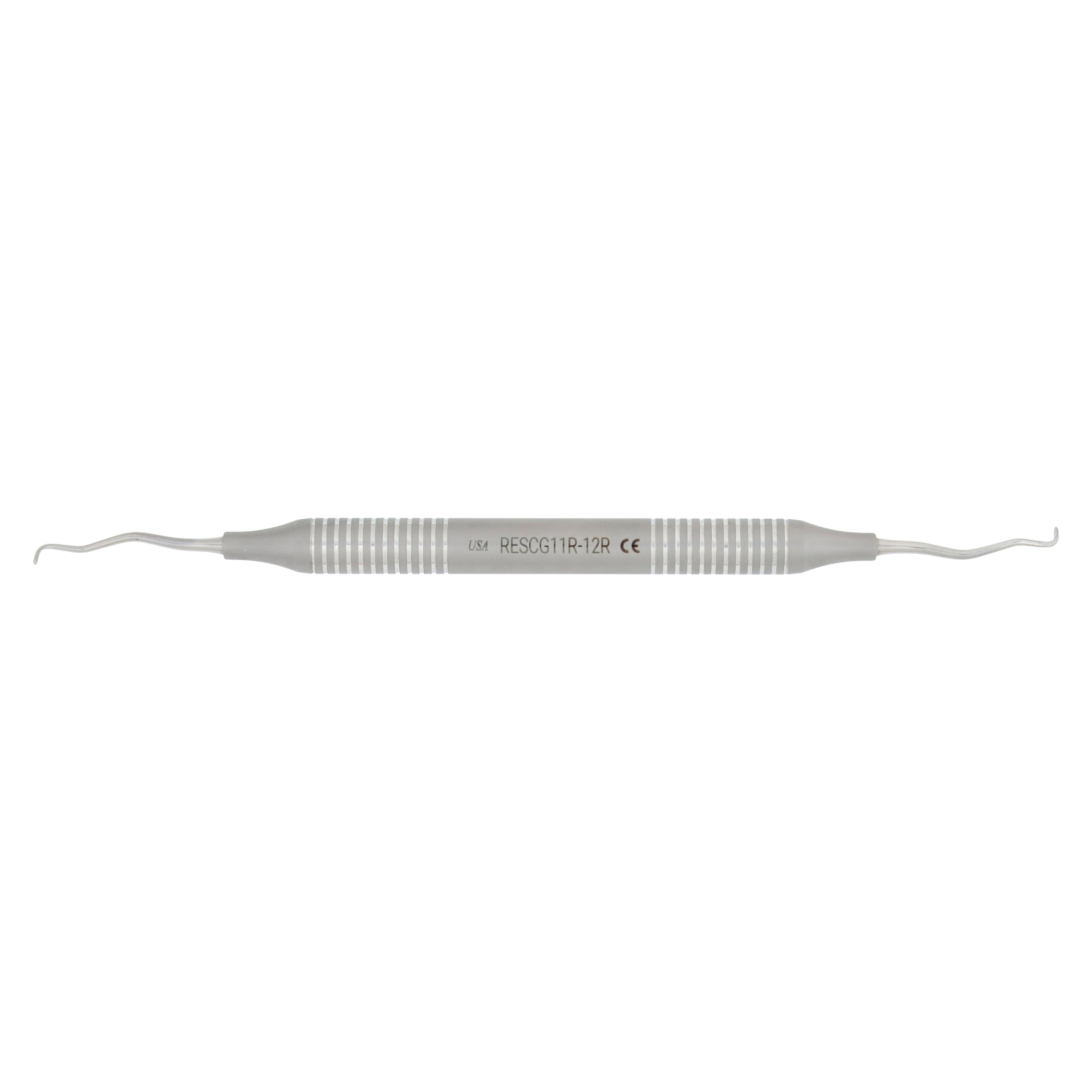 Nordent Classic Gracey Curette #11-12 Rigid, Double-Ended, DuraLite Round Handle, RESCG11R-12R thumbnail 5