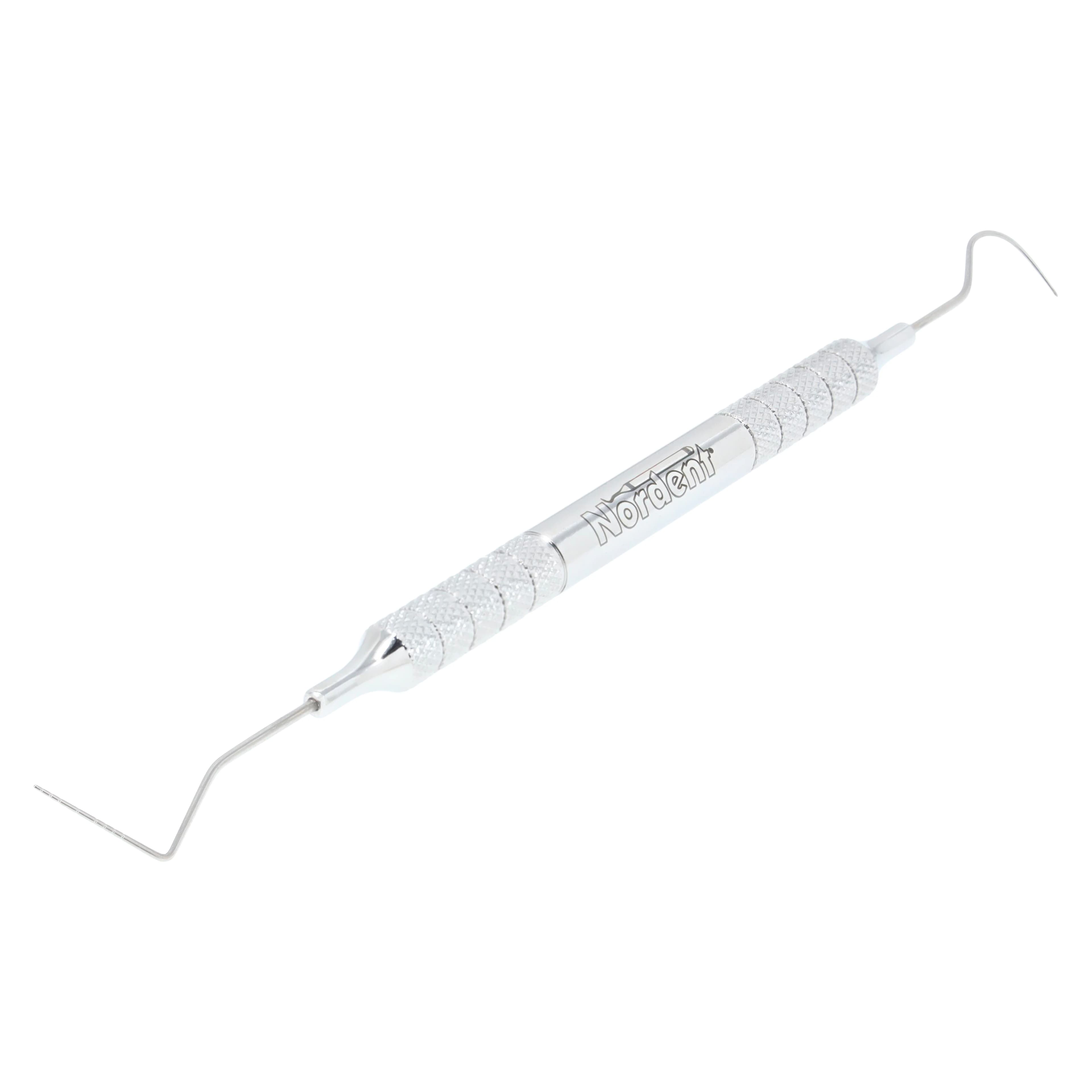 Nordent Expro Double-Ended Williams Probe/Explorer #23, Color Coded, 1-2-3-5-7-8-9-10 mm Markings, Standard Round Handle, RPW-23 thumbnail 2