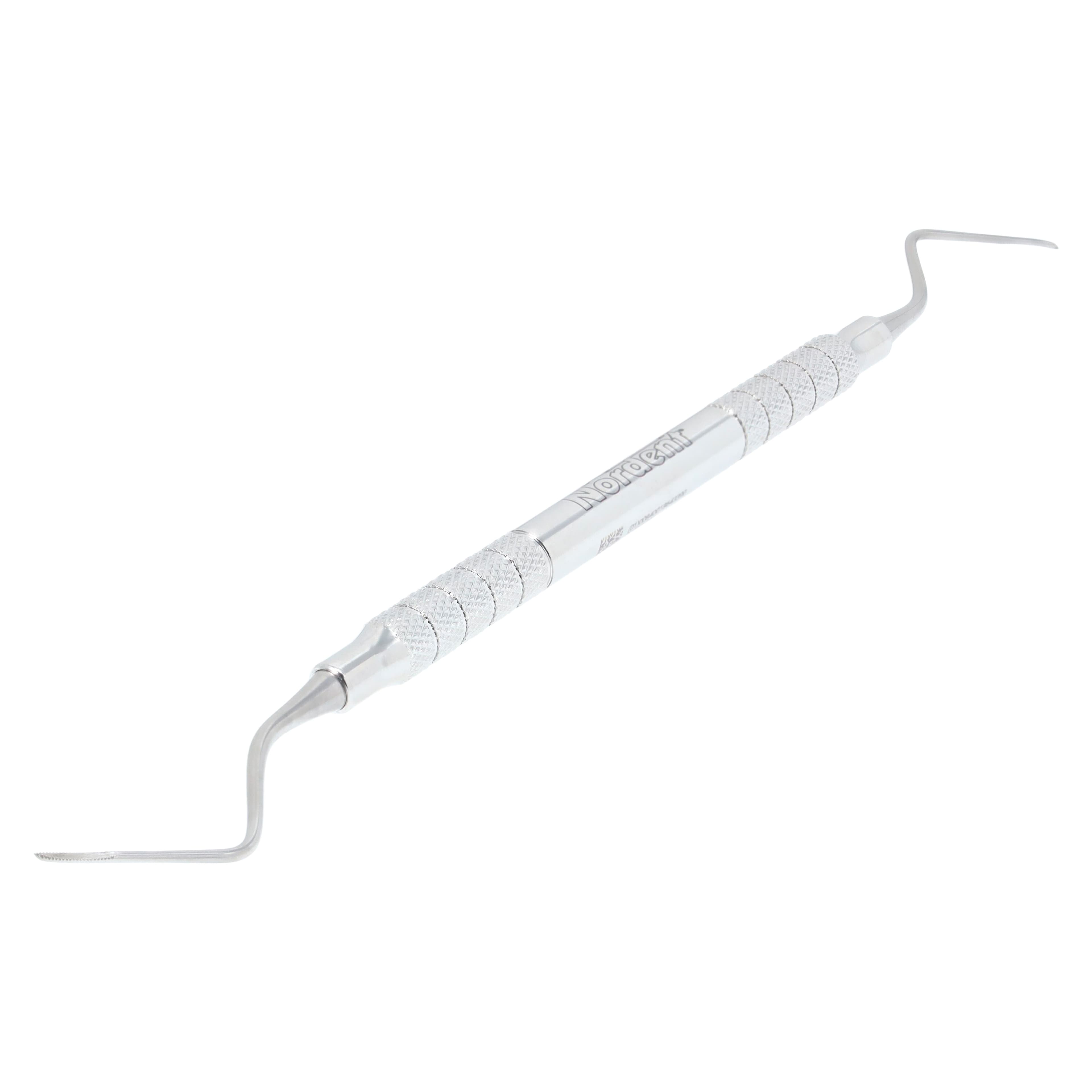 Nordent Root Tip Elevator, Double-Ended, Davis Serrated #11, Pointed Tip, Medium Round Handle, RER11P thumbnail 2