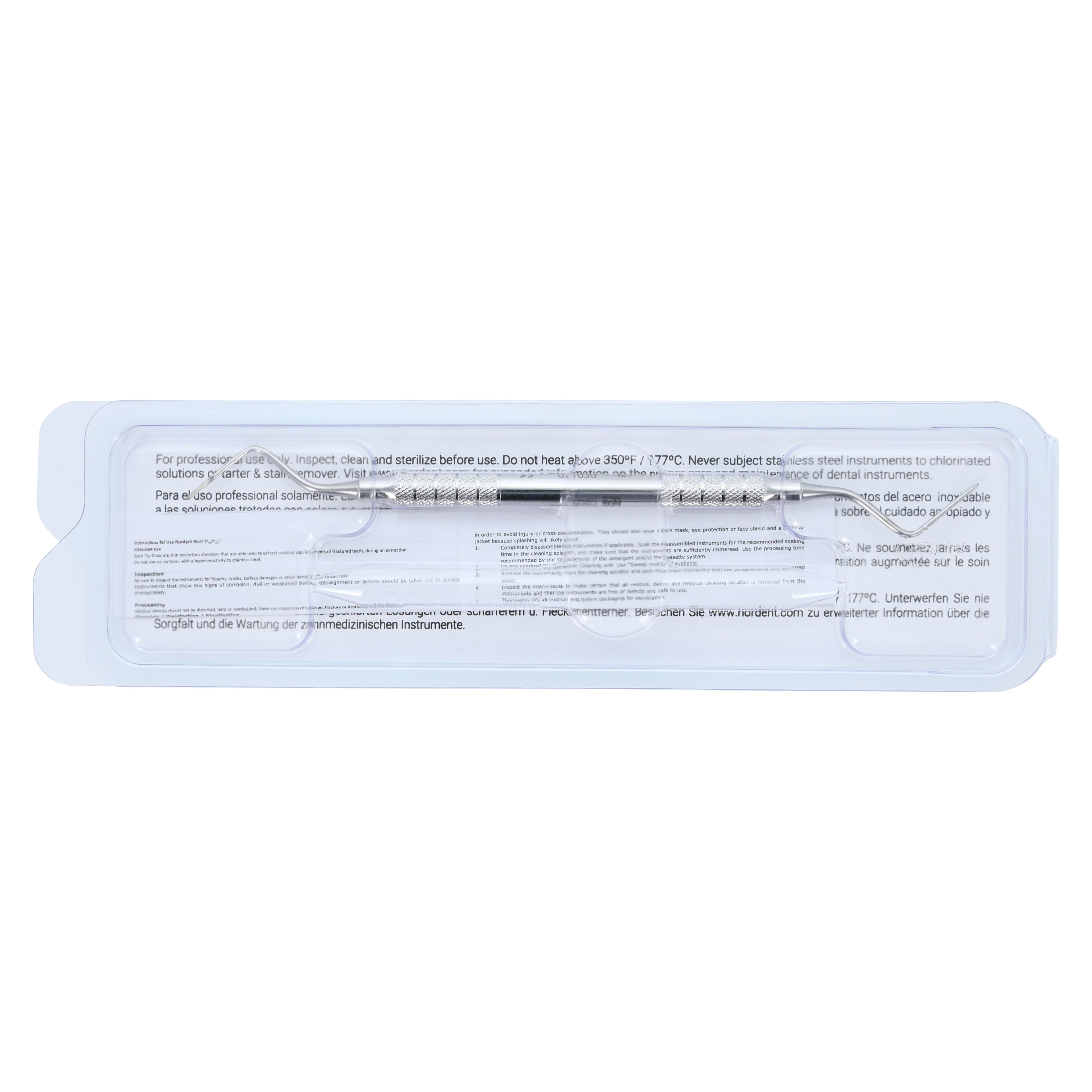 Nordent Root Tip Elevator, Double-Ended, Davis Serrated #11, Pointed Tip, Medium Round Handle, RER11P thumbnail 7