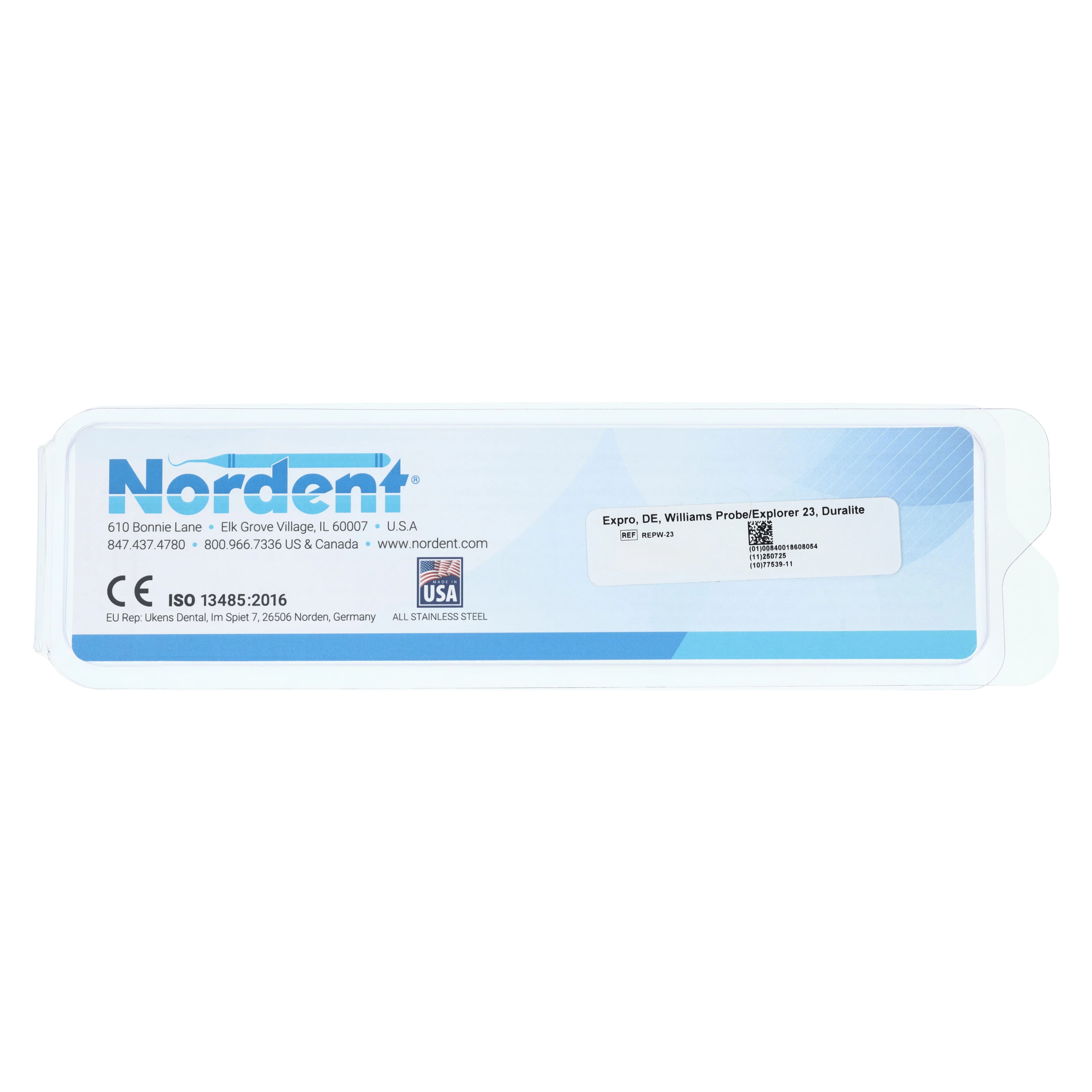 Nordent Double-Ended Expro, #23 Explorer / Williams Probe (1-2-3-5-7-8-9-10), Non-Color Coded, DuraLite Round Handle thumbnail 6