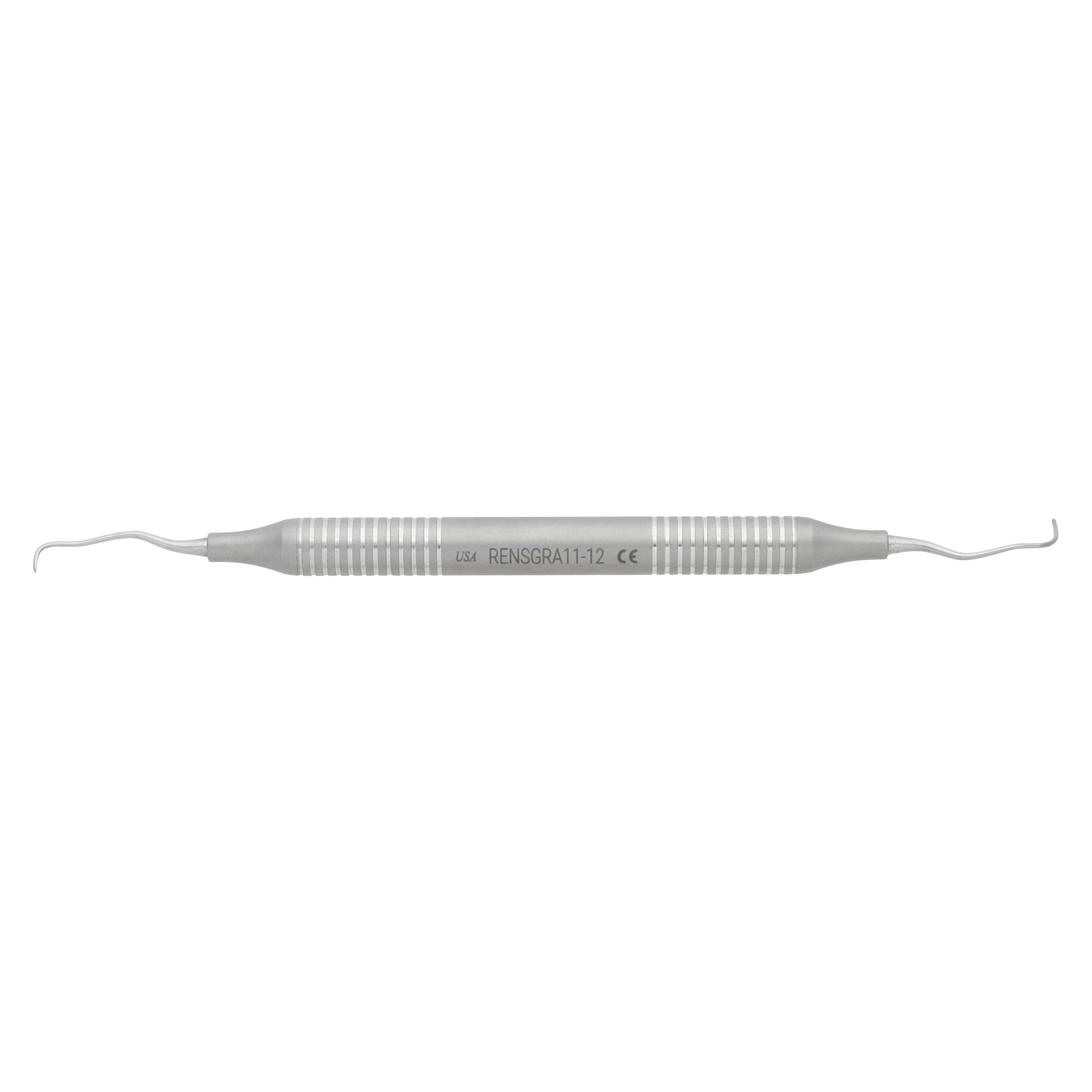 Nordent XDURA Gracey Curette #11/12, Double End, DuraLite Round Handle, Stainless Steel, RENSGRA11-12 thumbnail 5