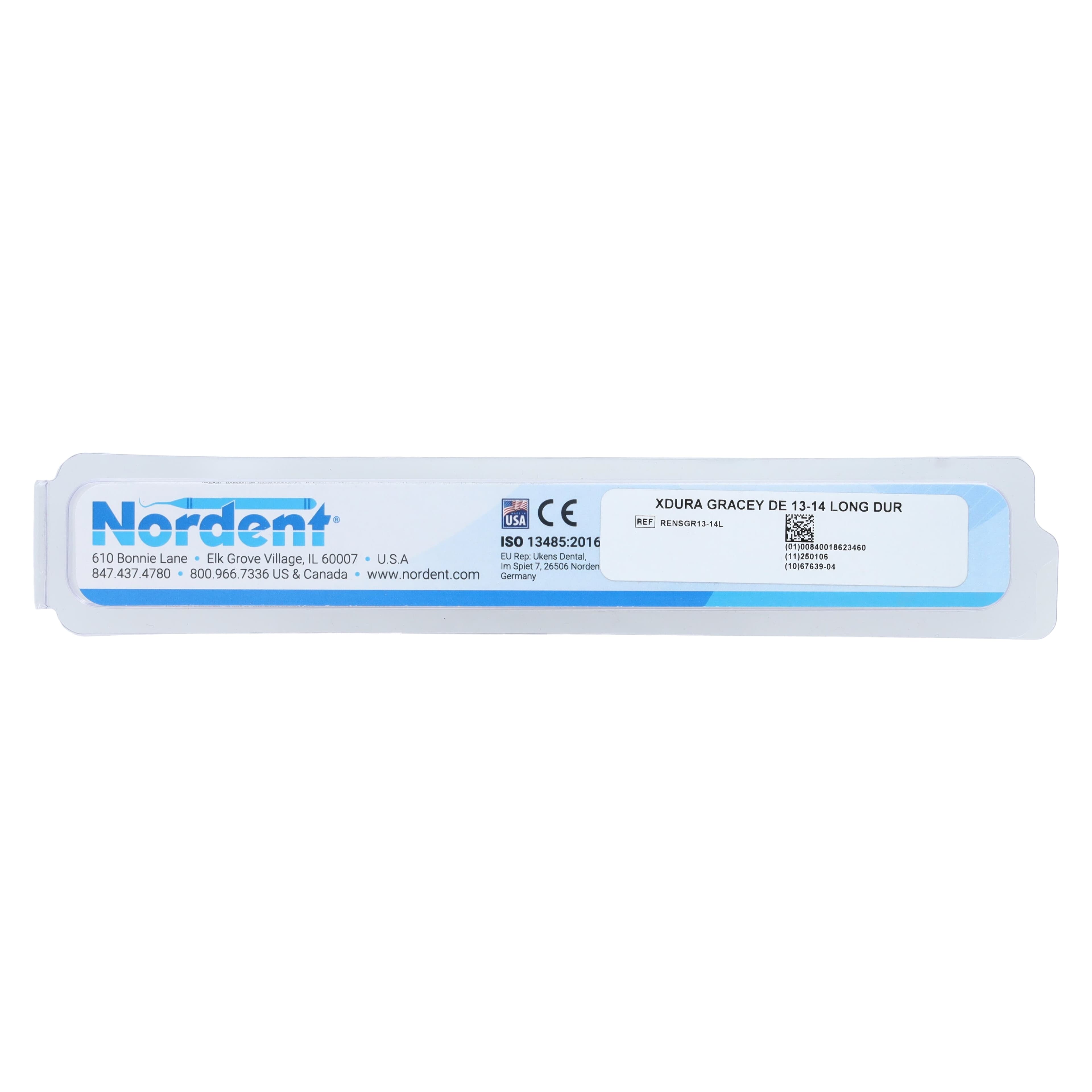 Nordent XDURA Gracey Curette #13-14 Long Reach, Double-Ended, DuraLite Round Handle, RENSGR13-14L thumbnail 6