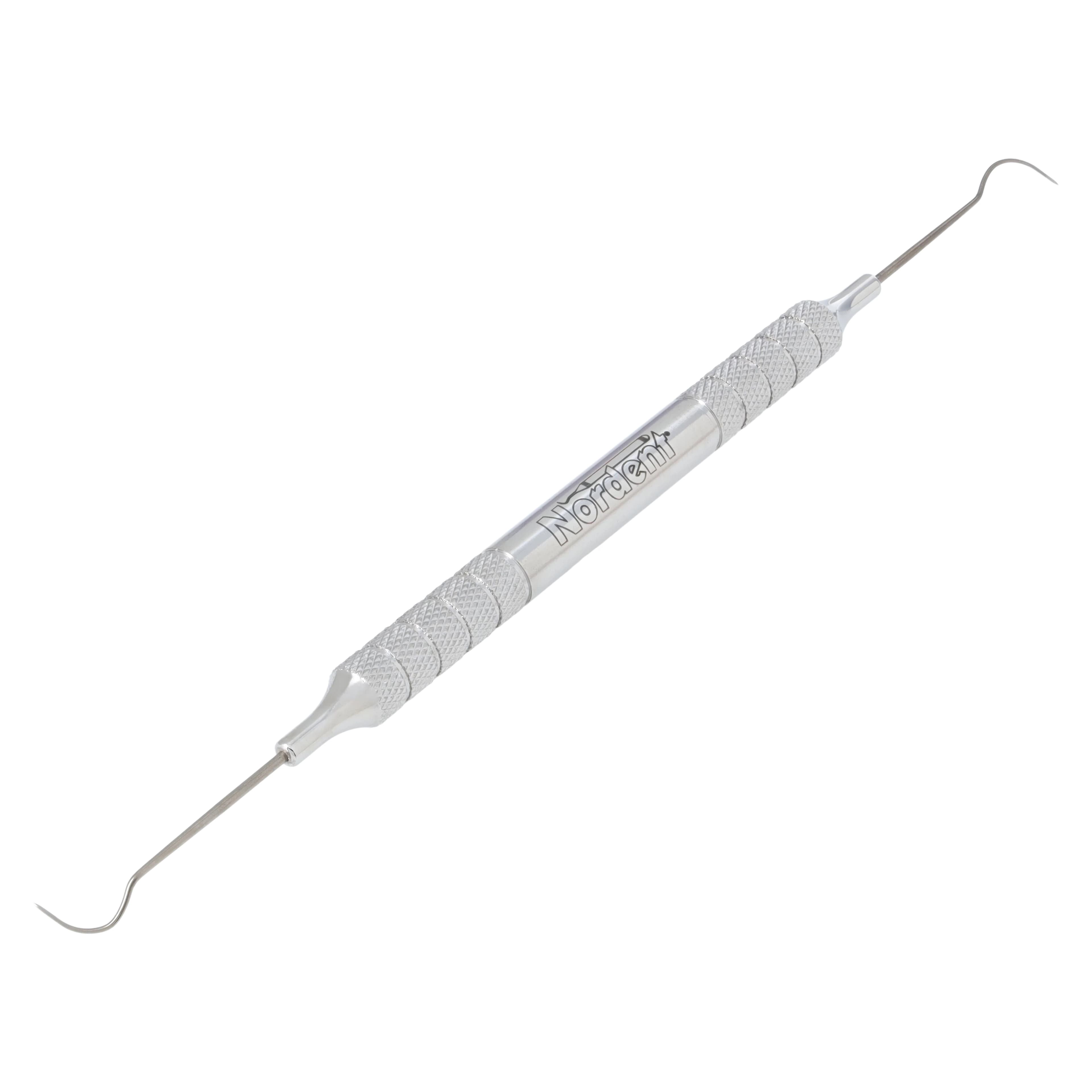 Nordent Double-Ended Explorer #2A, Medium Round Handle, Stainless Steel, REX2A thumbnail 2