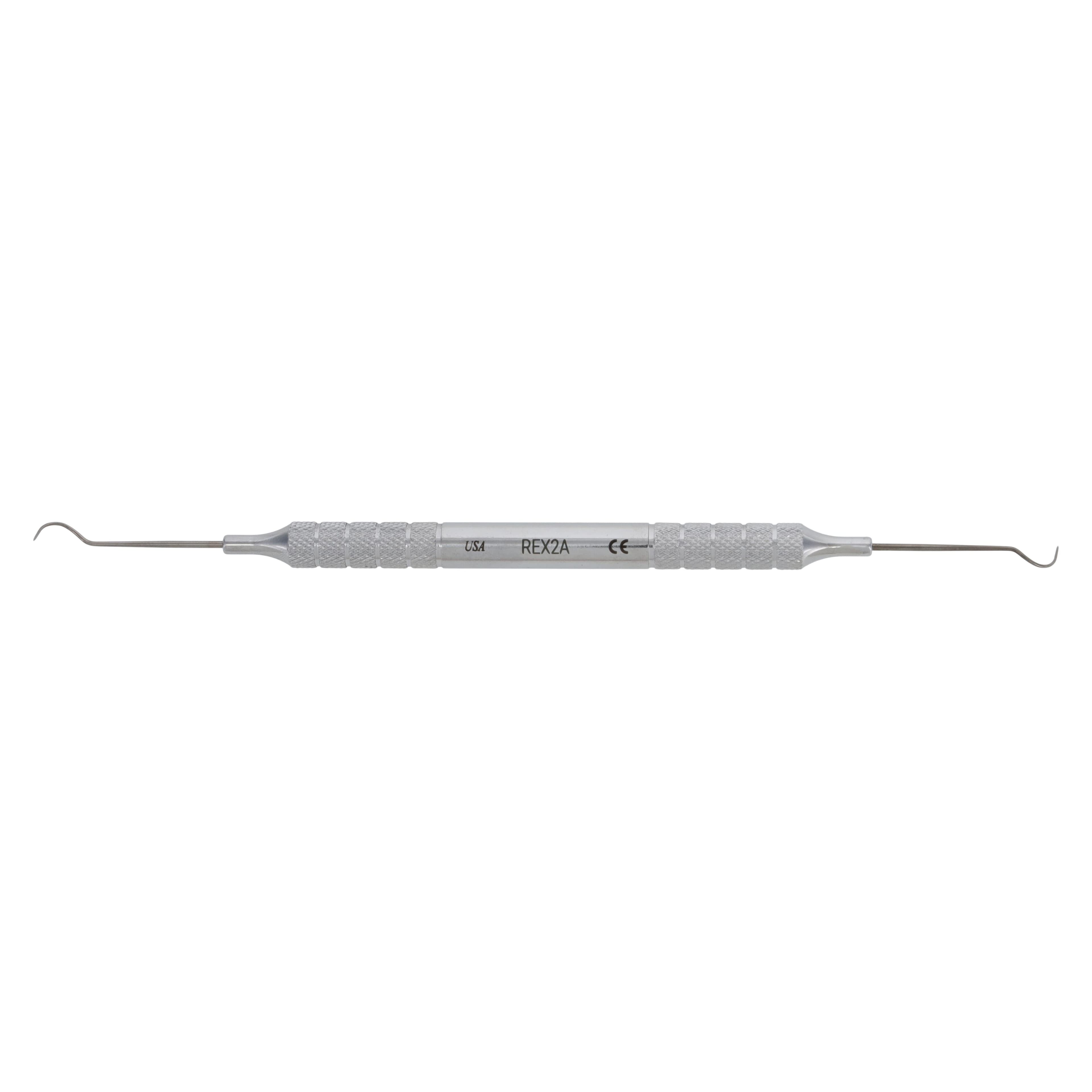 Nordent Double-Ended Explorer #2A, Medium Round Handle, Stainless Steel, REX2A thumbnail 5