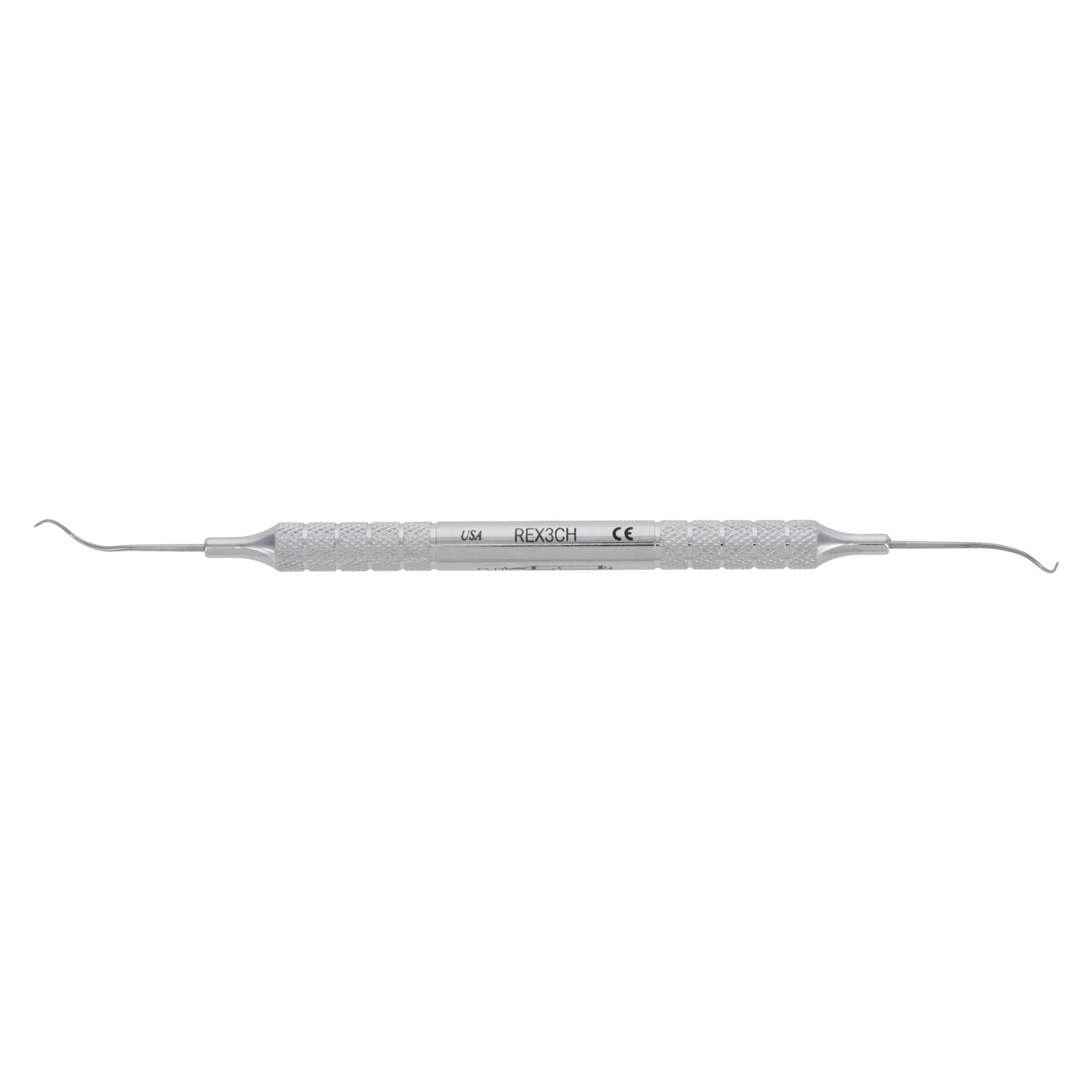 Nordent Double-Ended Explorer #3CH Cowhorn, Medium Round Handle, Stainless Steel, REX3CH thumbnail 5